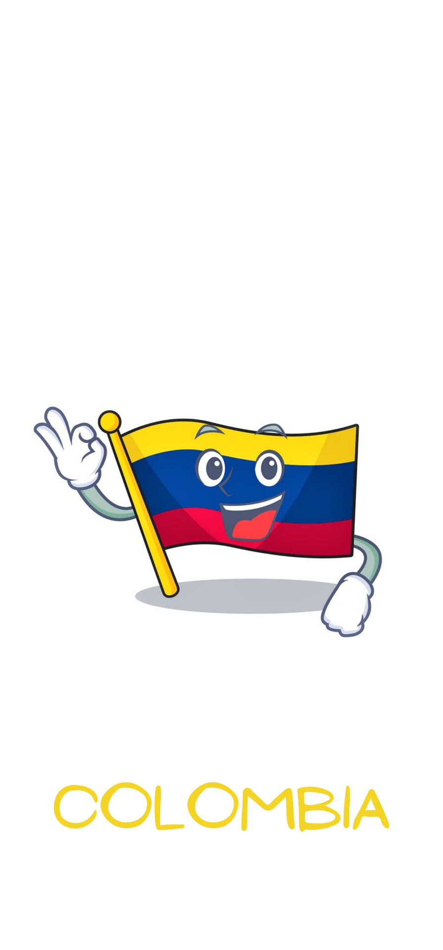 Waving Colombia Flag Emoji