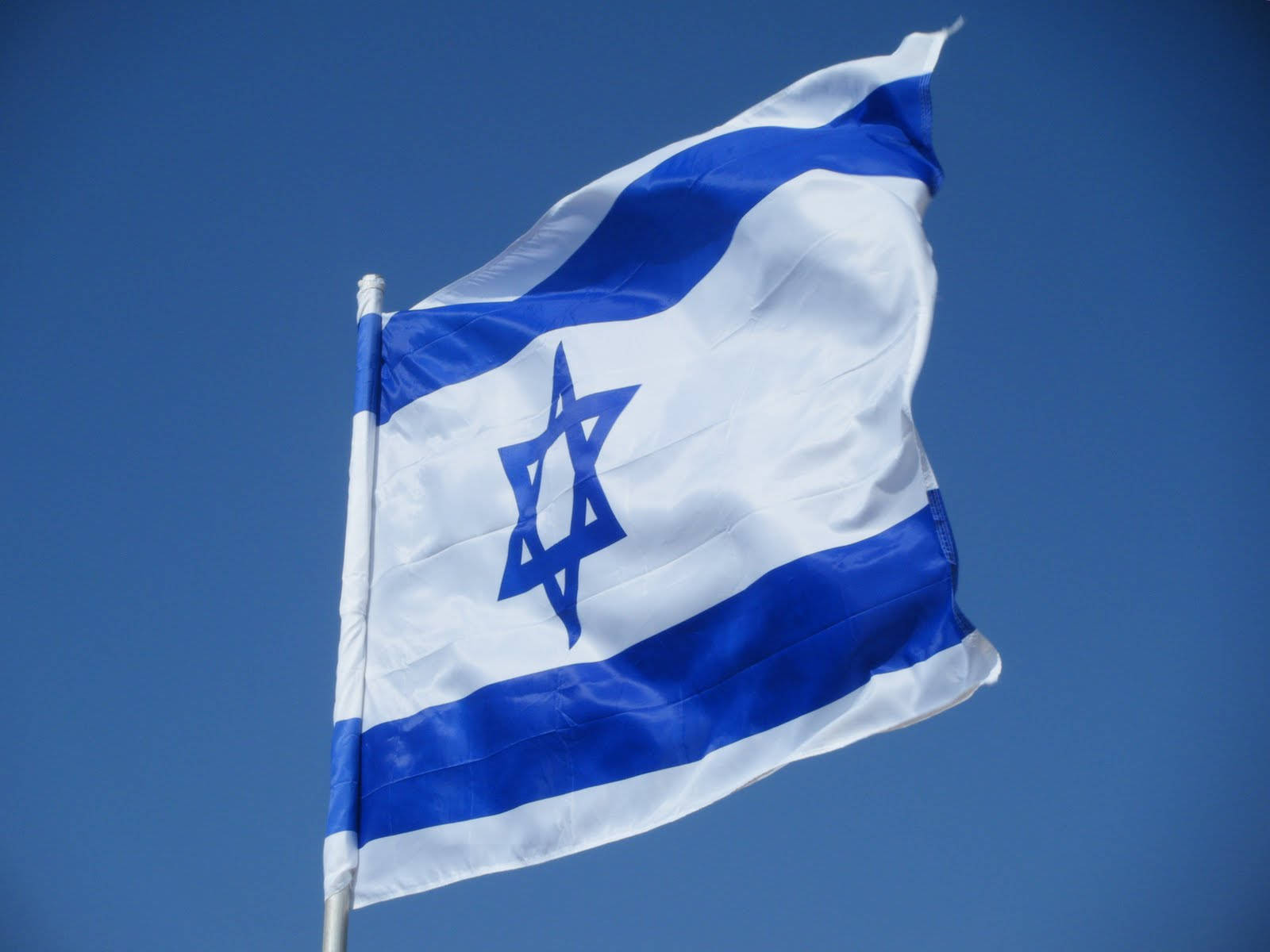 Waving Israel Flag Background