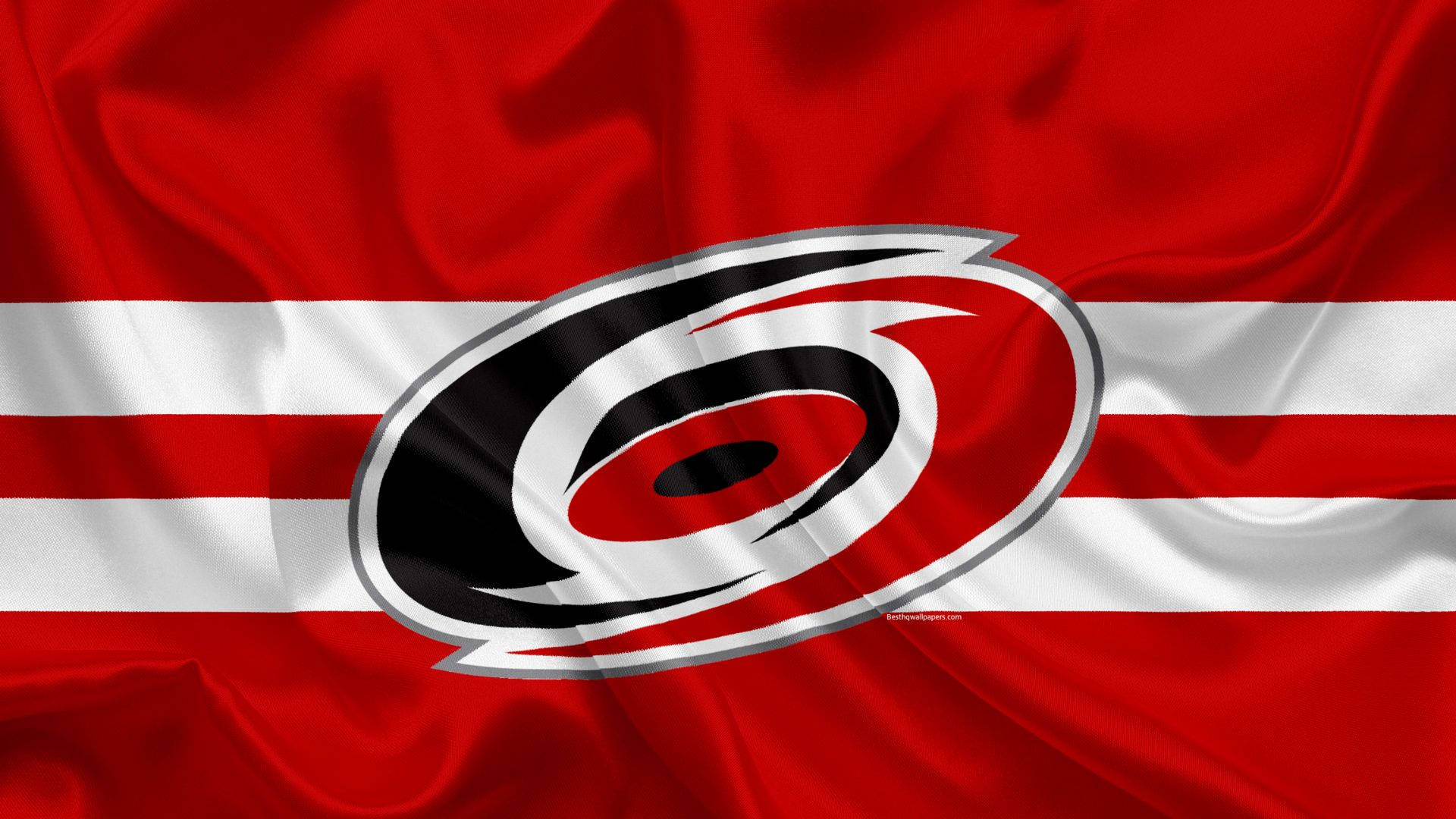 Wavy Carolina Hurricanes Logo Background