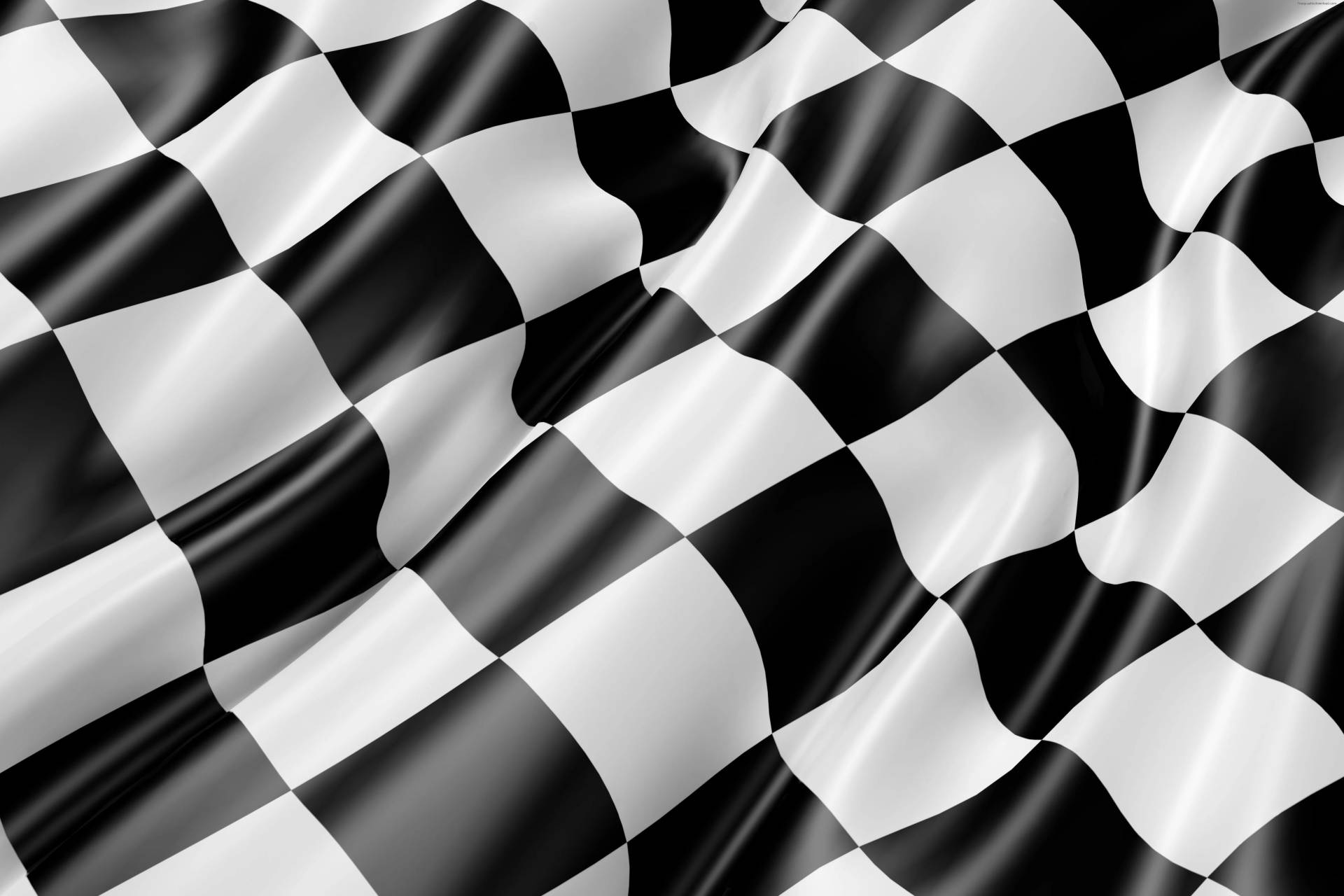 Wavy Checkered Flag Background