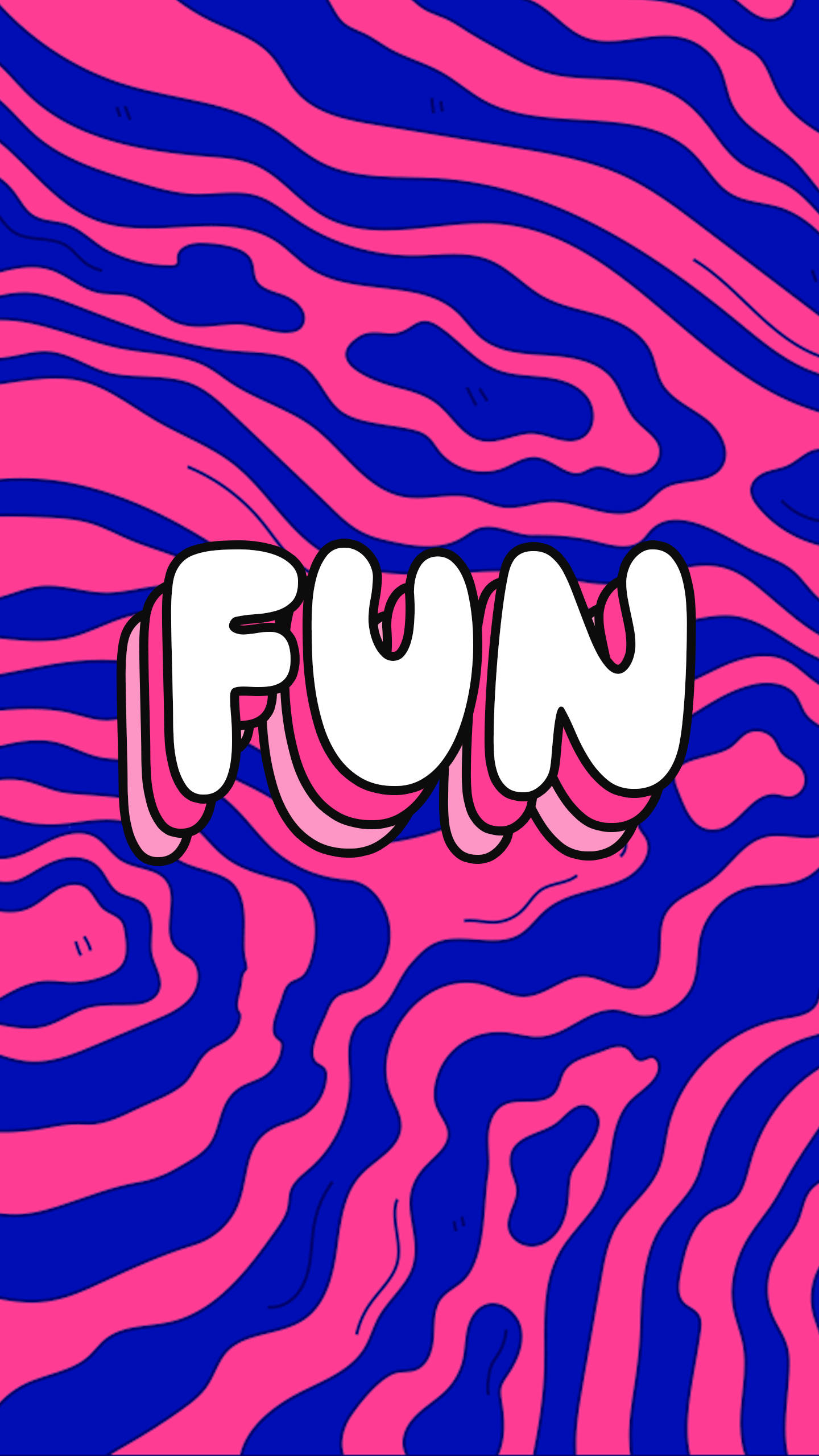 Wavy Fun 80s Retro Vintage