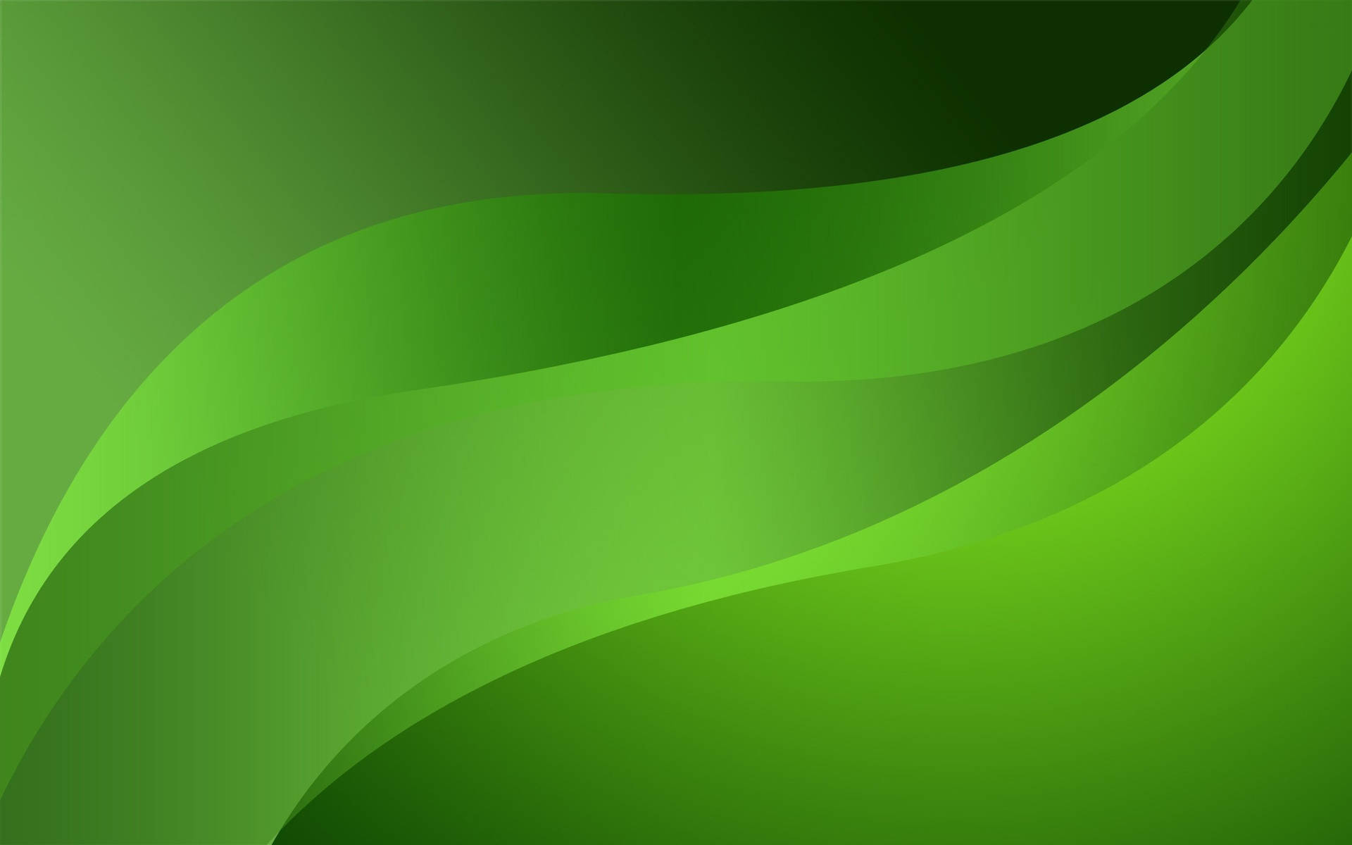 Wavy Green Abstract Background