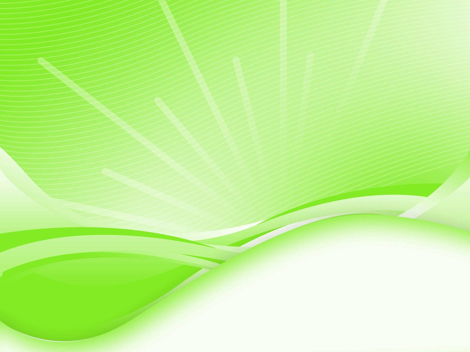 Wavy Green Rays Abstract Background