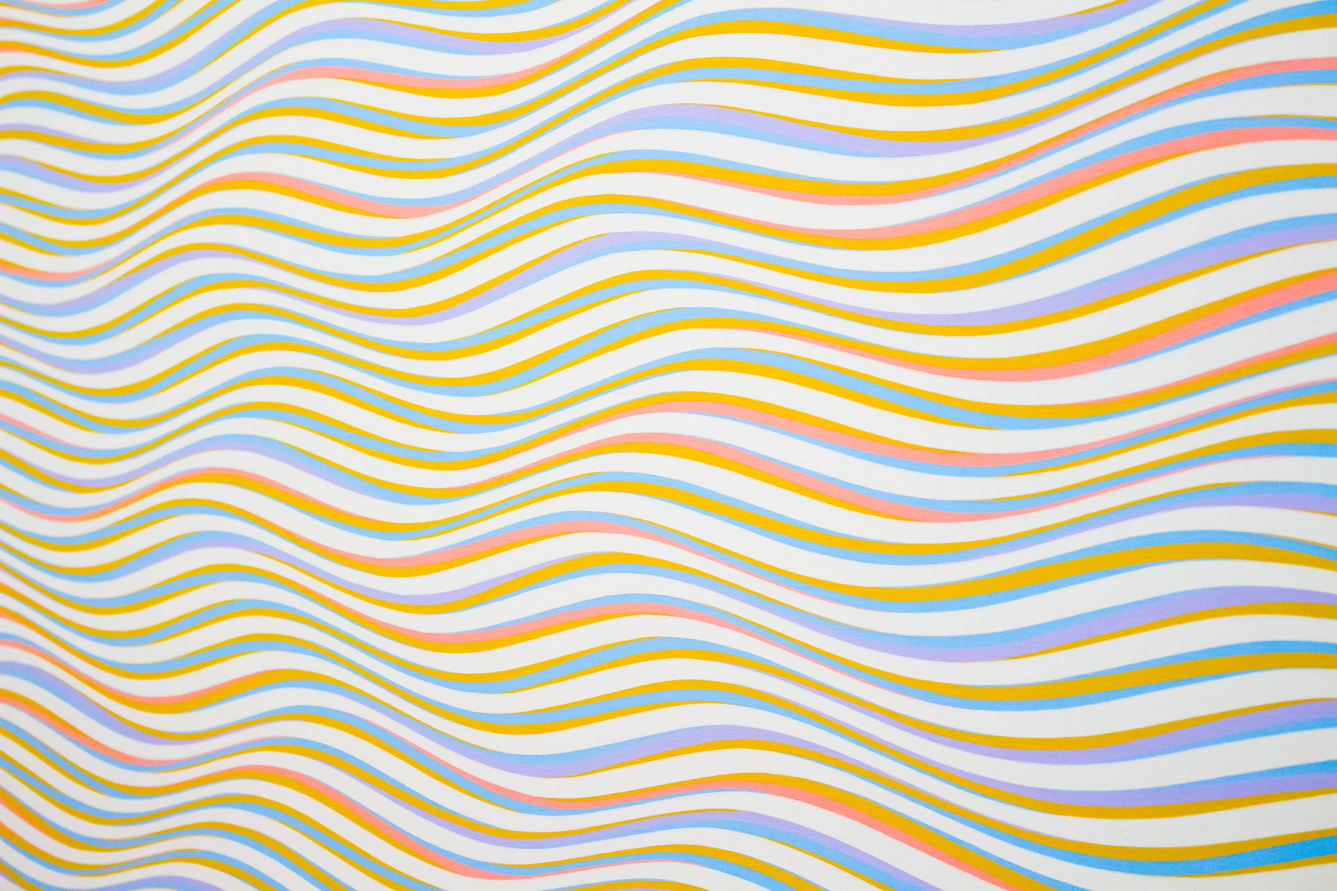 Wavy Lines As Colorful Background