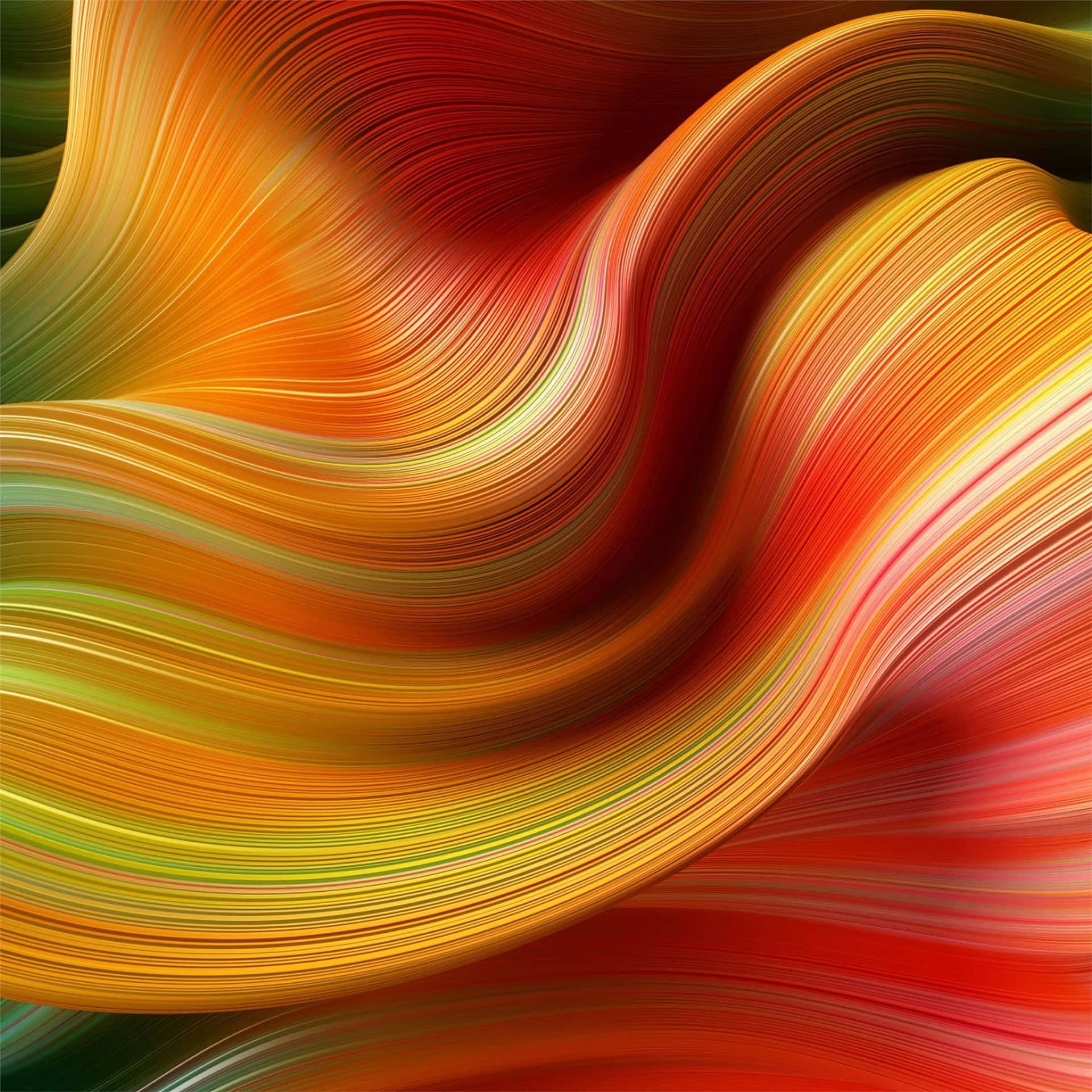 Wavy Yellow Ipad Background