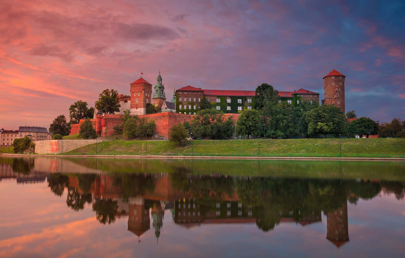 Wawel Castle Sunset River