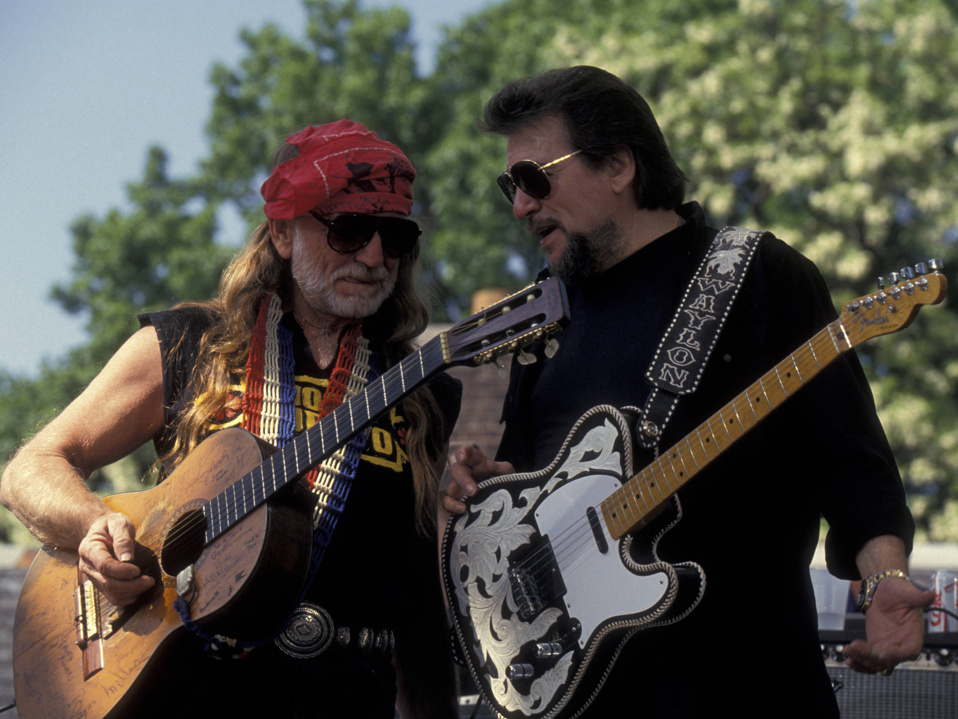 Waylon Jennings And Willie Nelson Background