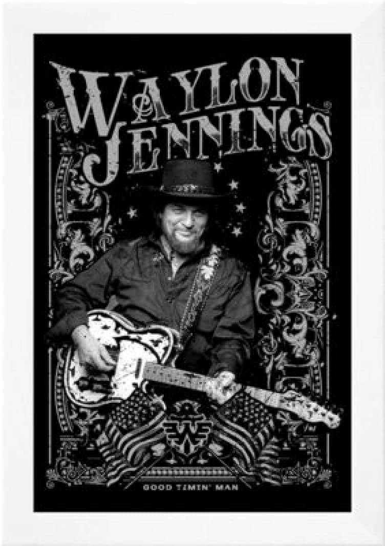 Waylon Jennings Poster Background