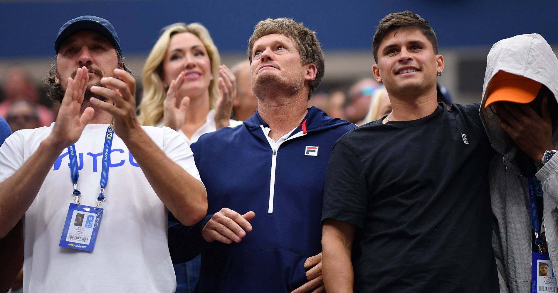 Wayne Ferreira Observing Rising Star Tiafoe's Game Background