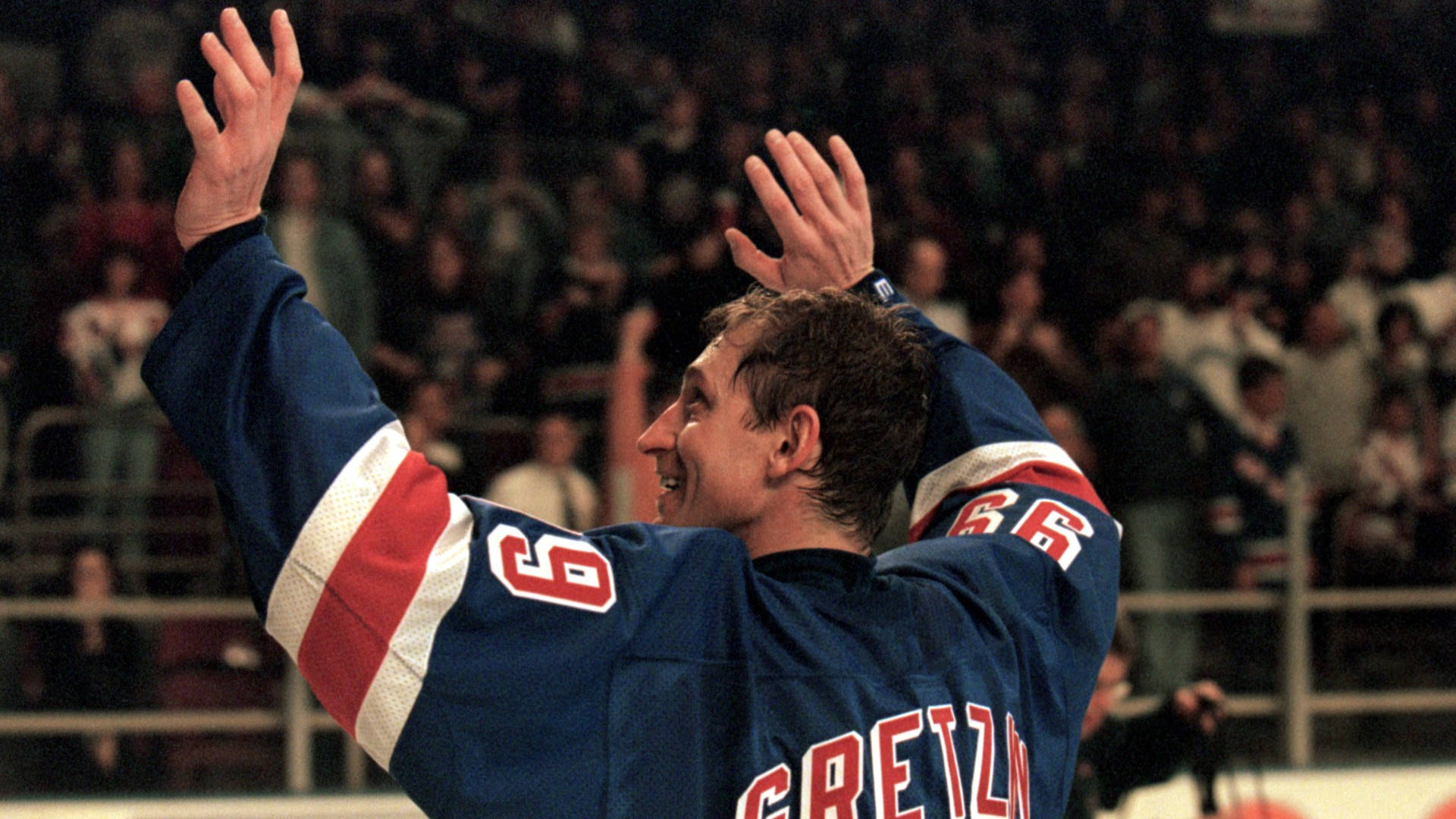 Wayne Gretzky Of New York Rangers Background