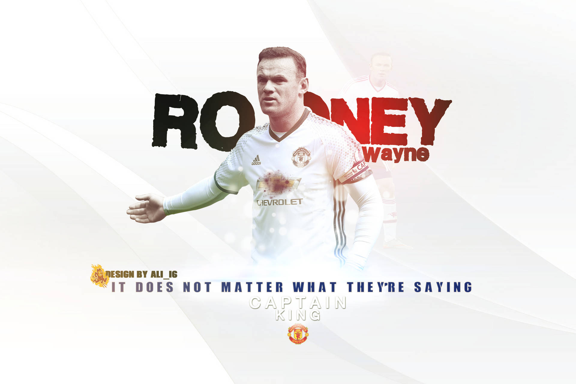 Wayne Rooney Captain King Background