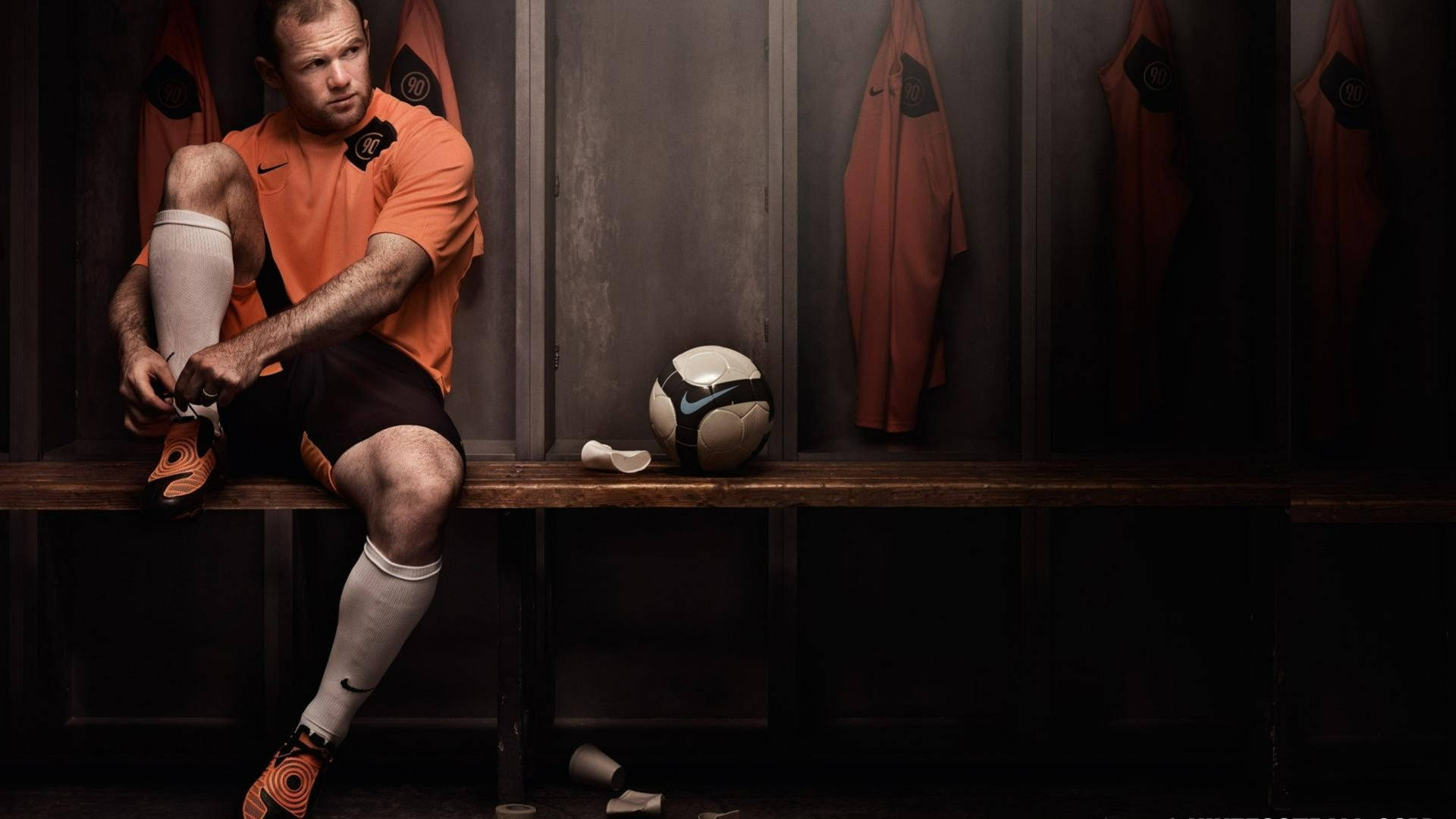 Wayne Rooney Nike Locker Room Background