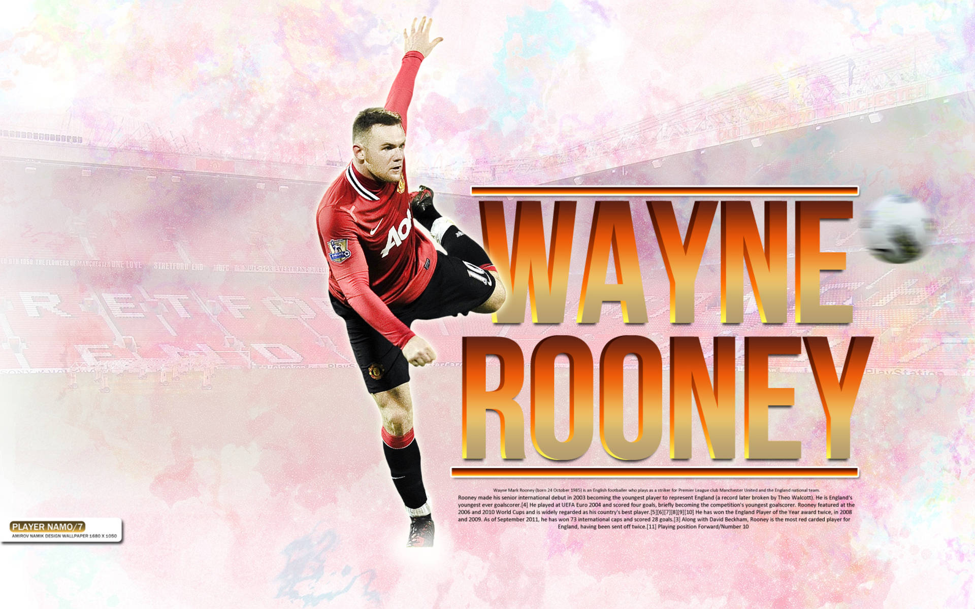 Wayne Rooney Profile Artwork Background