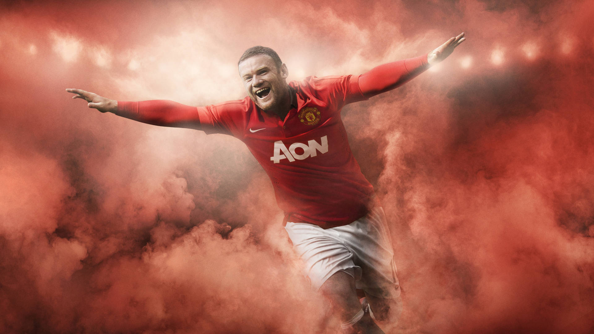 Wayne Rooney Red Digital Art Background