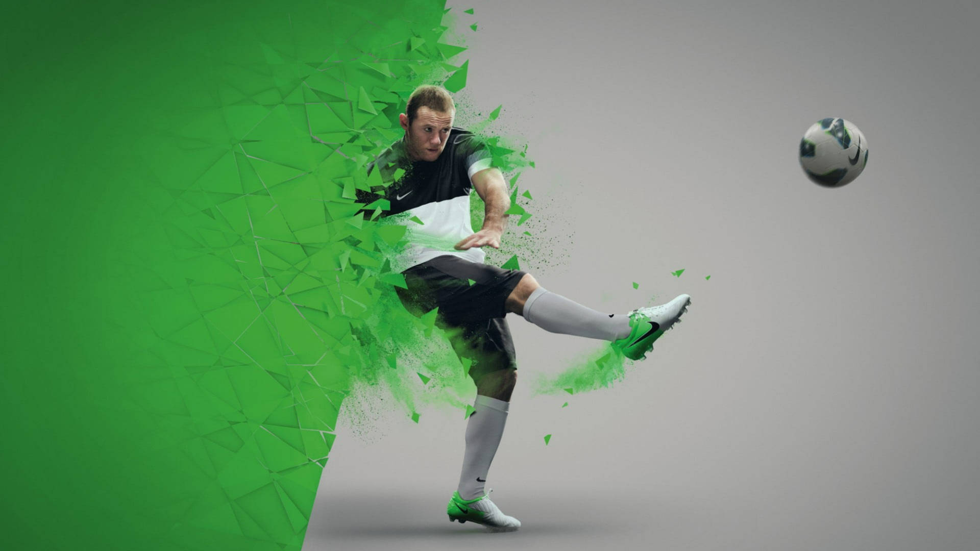 Wayne Rooney Toe Kick Technique Background