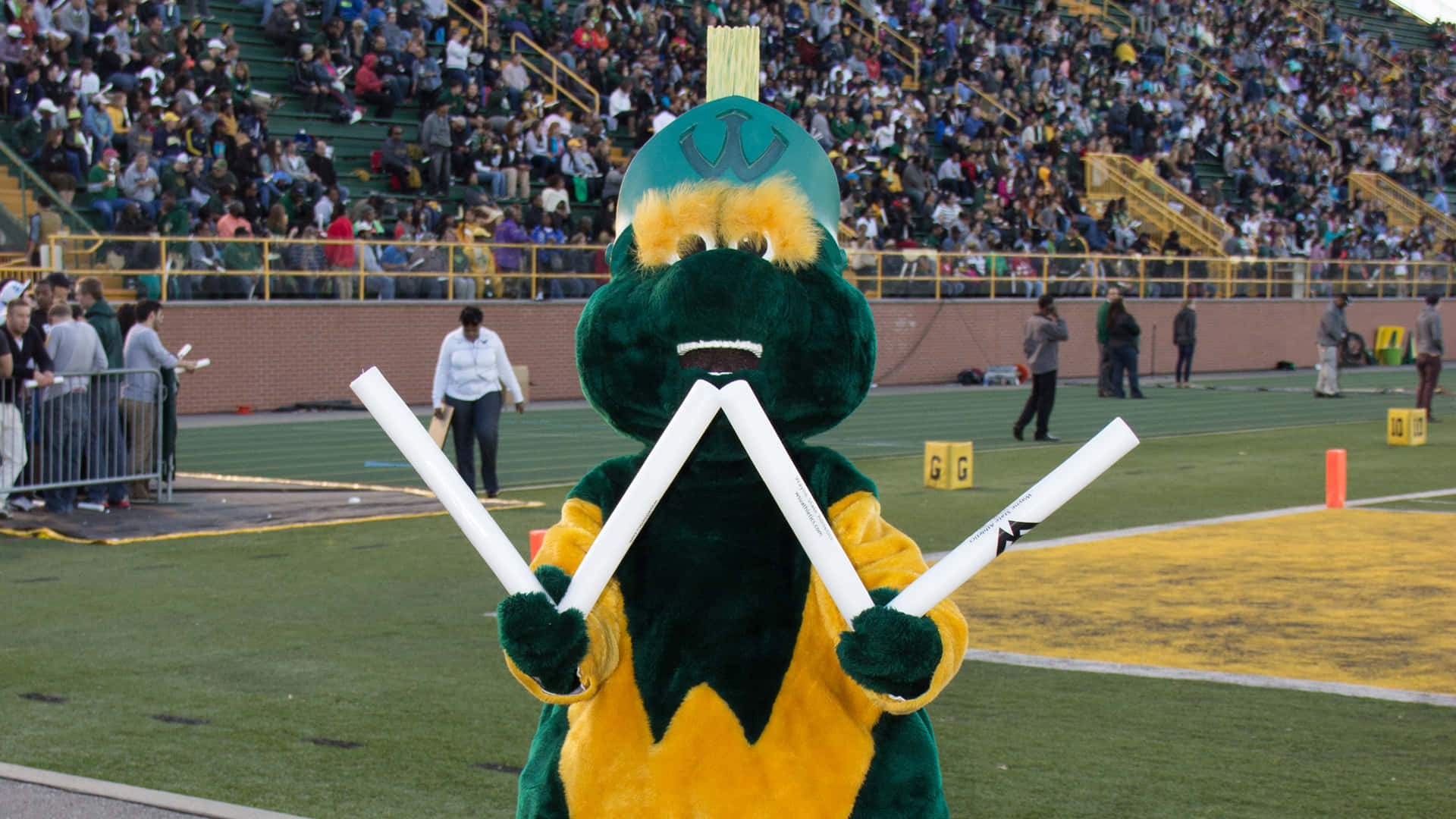 Wayne State University Athletics Mascot Background