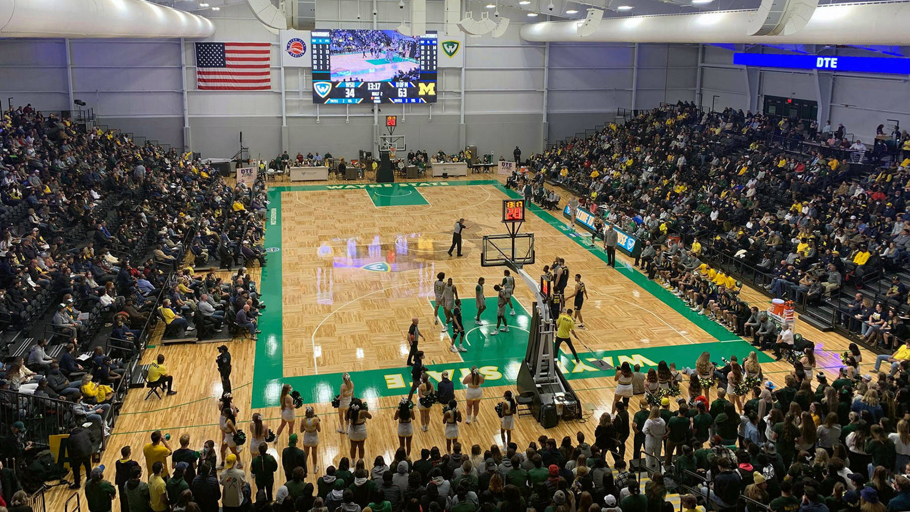 Wayne State University Fieldhouse Background