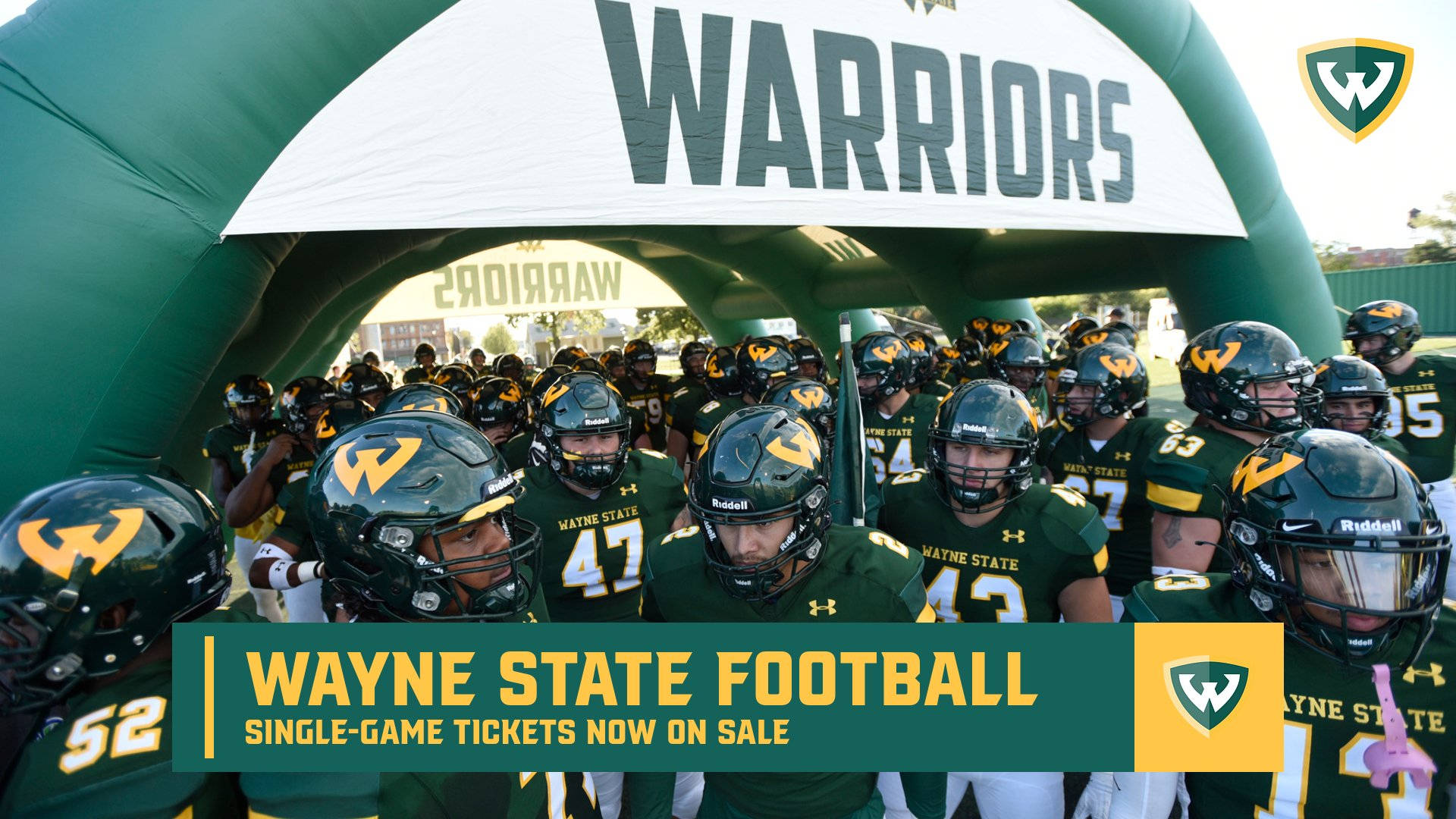 Wayne State University Football Team Poster Background