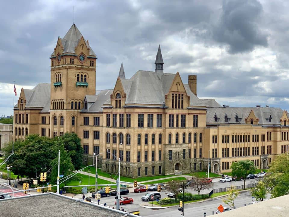 Wayne State University Old Main Building Background