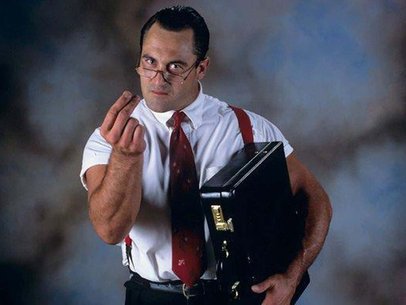 Wcw World Champion Irs Mike Rotunda Vintage Photograph Background