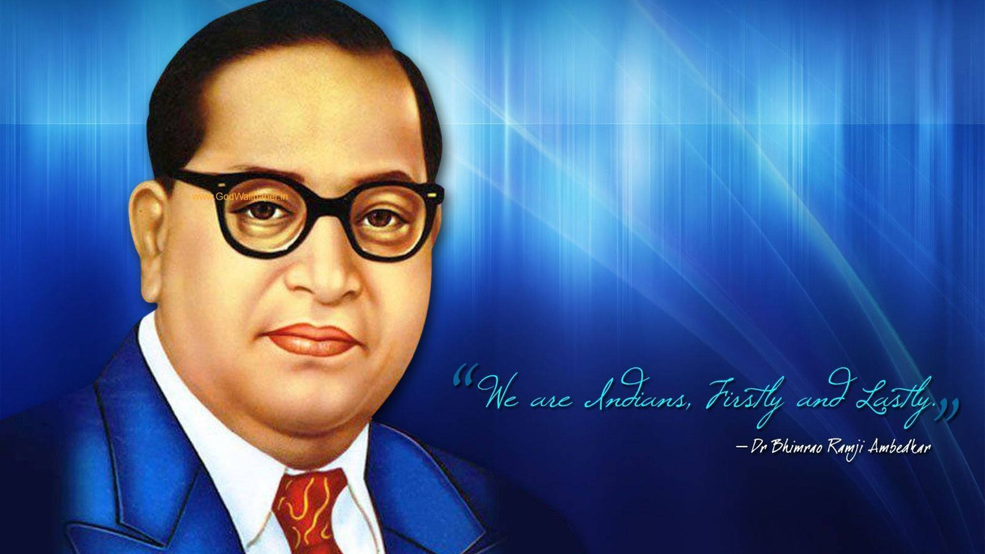 We Are Indians Quote Ambedkar 4k Background