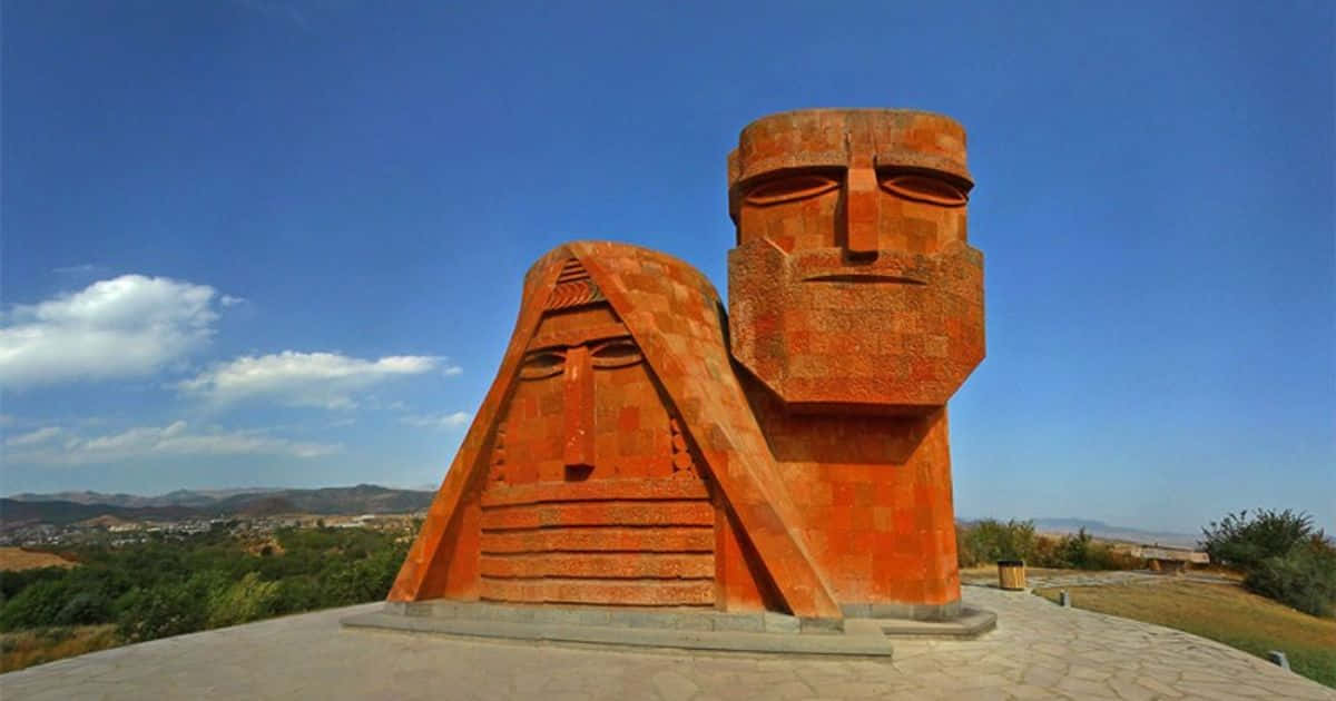 We Are Our Mountains Monument Armenia Background