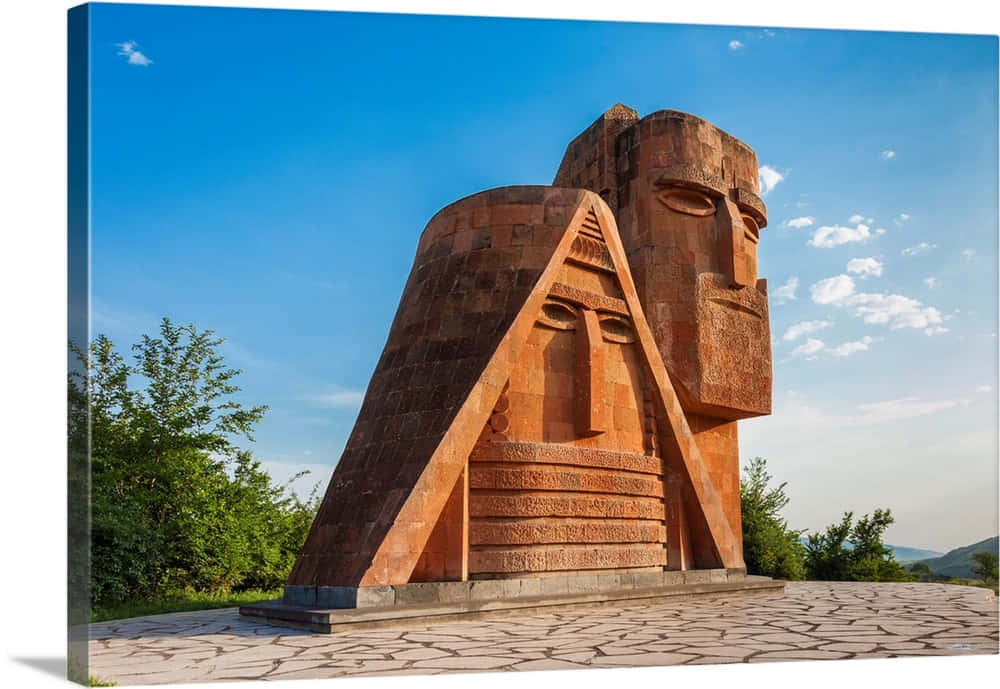 We Are Our Mountains Monument Armenia Background