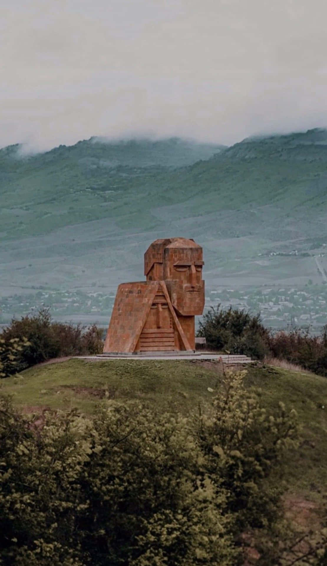 We Are Our Mountains Monument Armenia Background