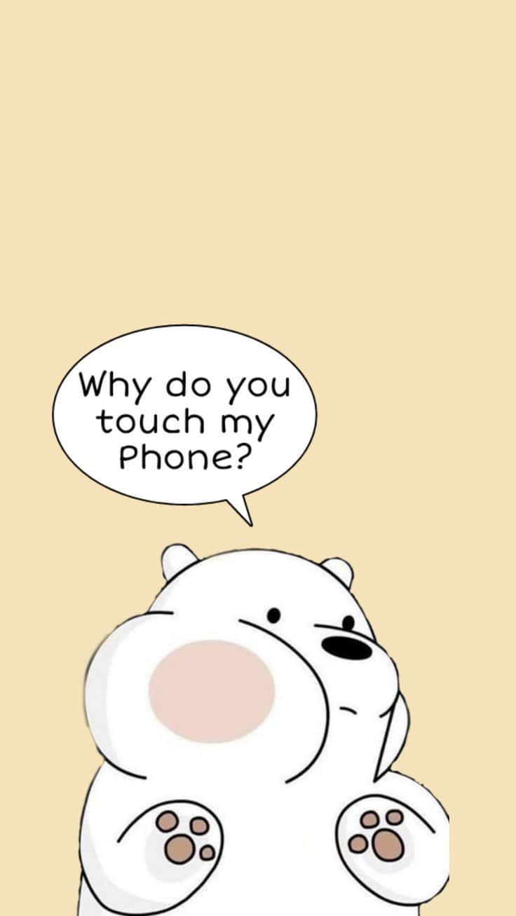 We Bare Bears Phone Privacy Background