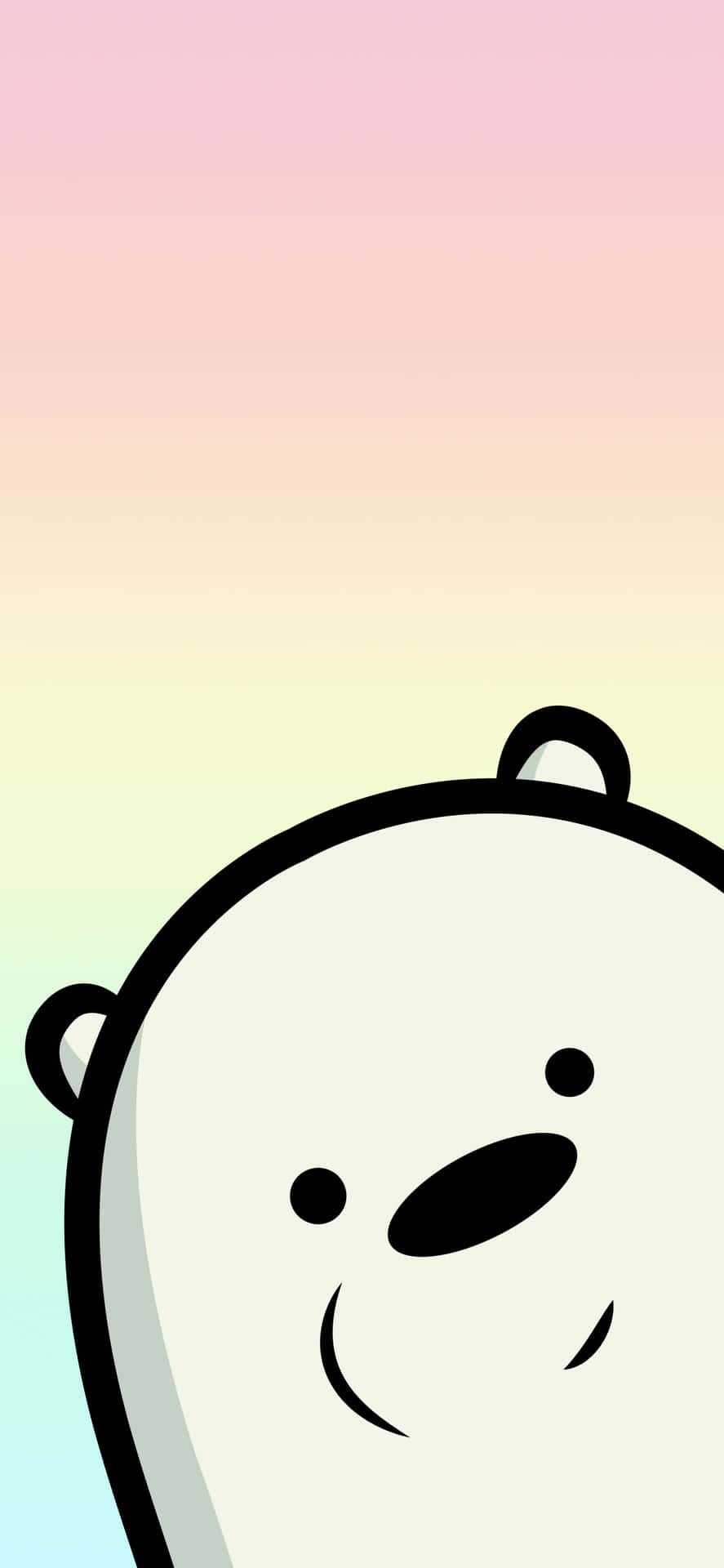 We Bare Bears Polar Bear Pastel Background