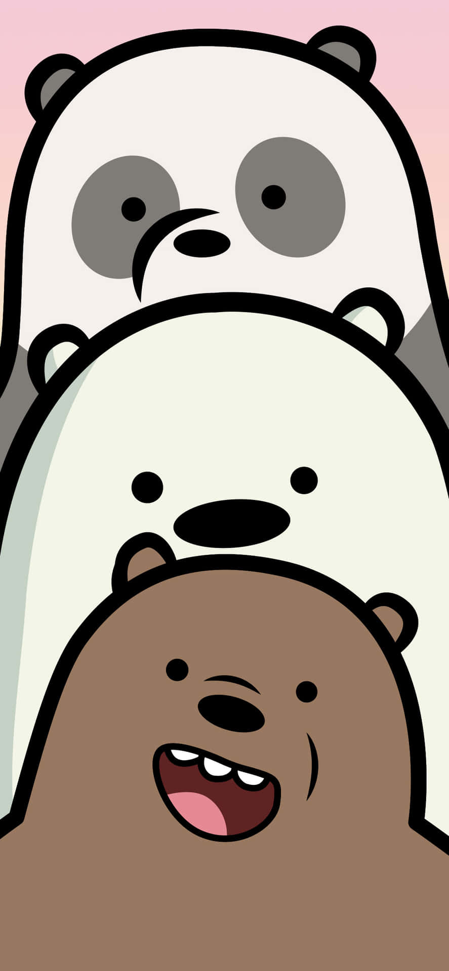 We Bare Bears Stacked Together Cartoon