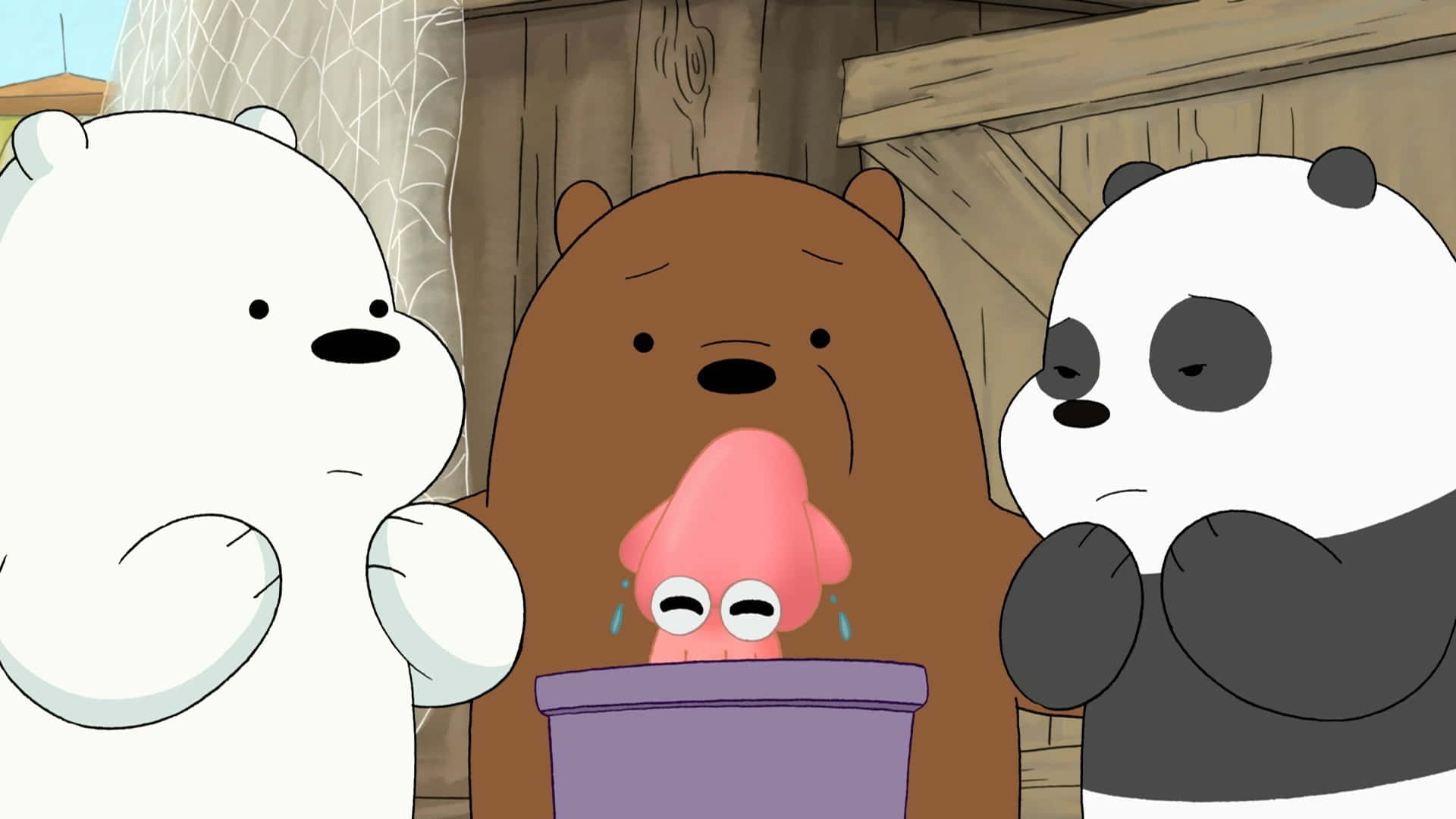 We Bare Bearsand Squid Friend