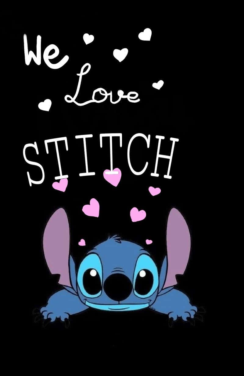 We Love Stitch Graphic Background