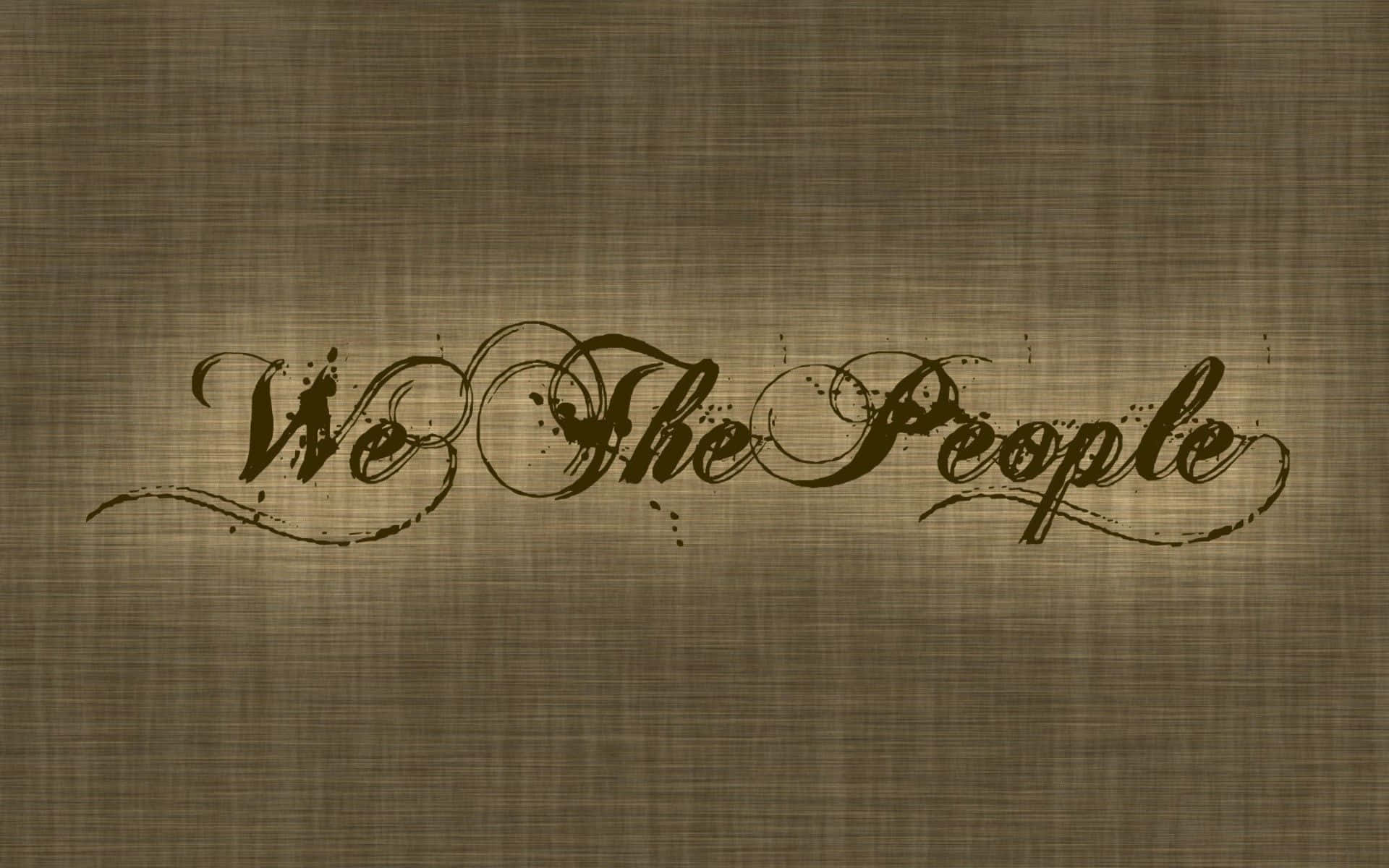 We The People Gray Aesthetic Background