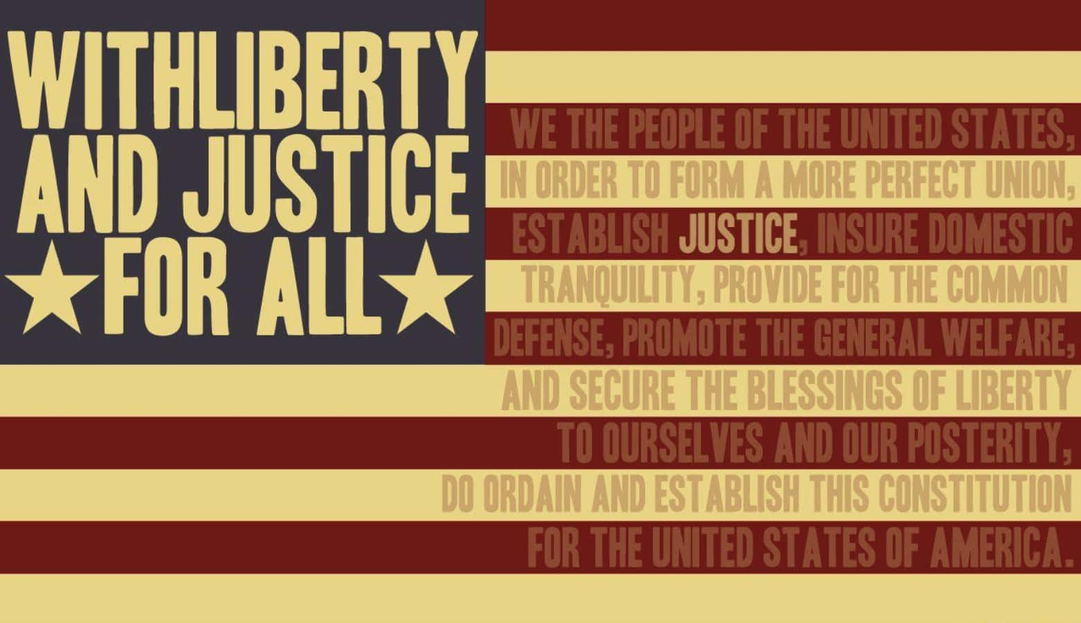 We The People Text On Us Flag Background