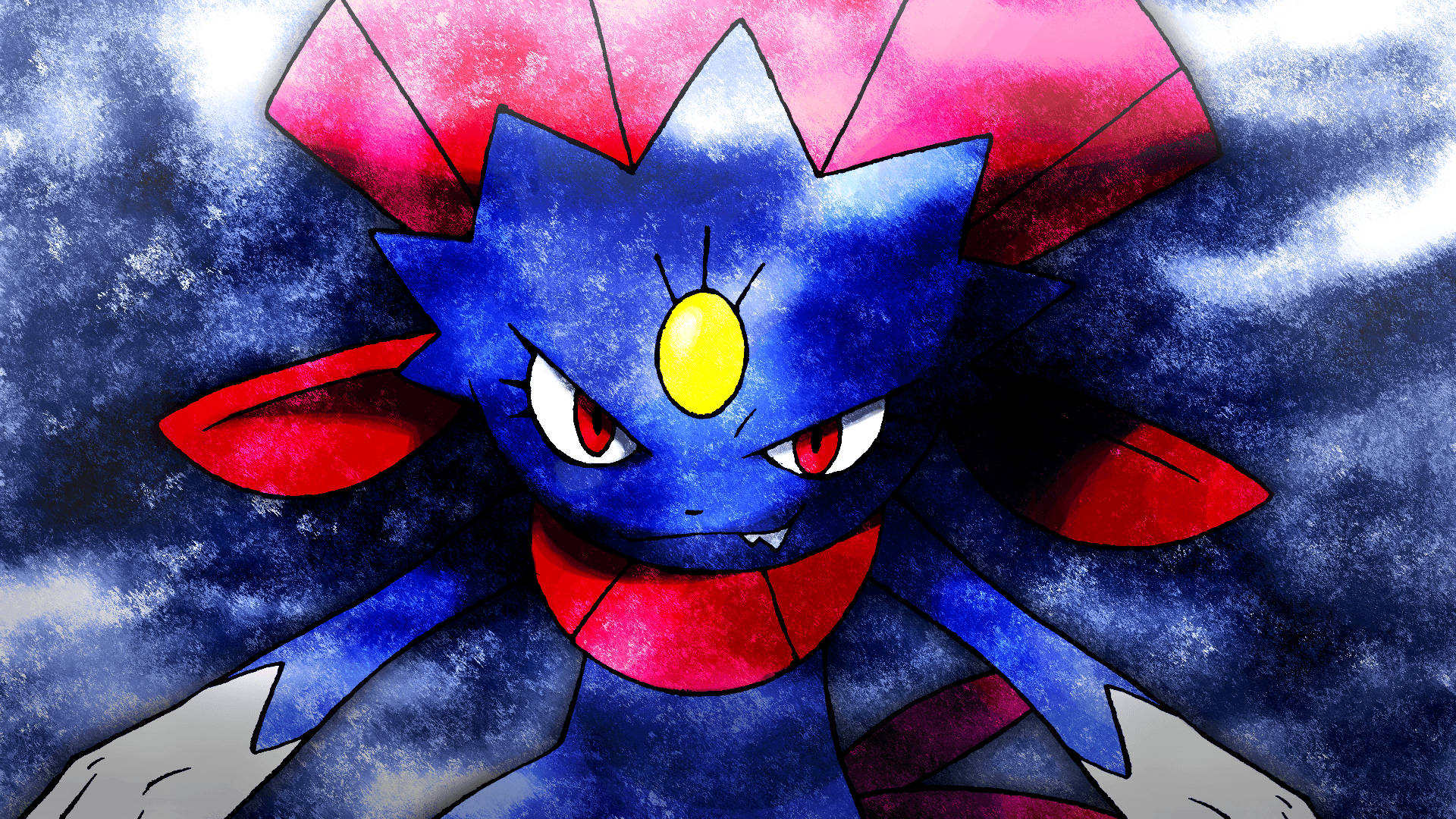 Weavile In Ice Mist Background