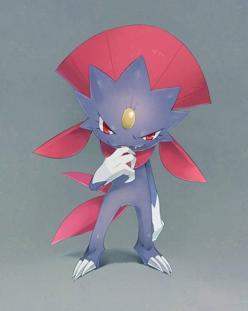 Weavile Smugly Smiling Background