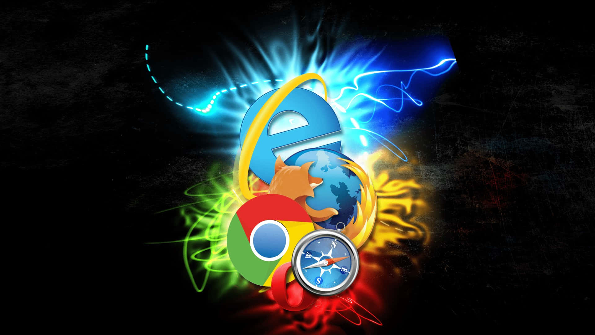 Web Browsers Energy Blast Background