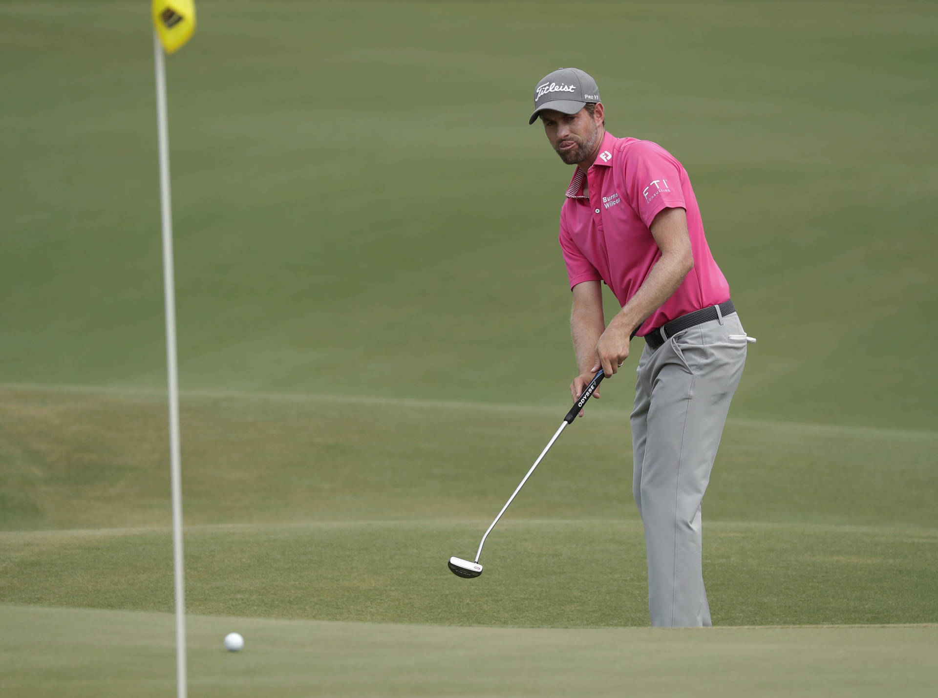 Webb Simpson Hitting The Goal Background