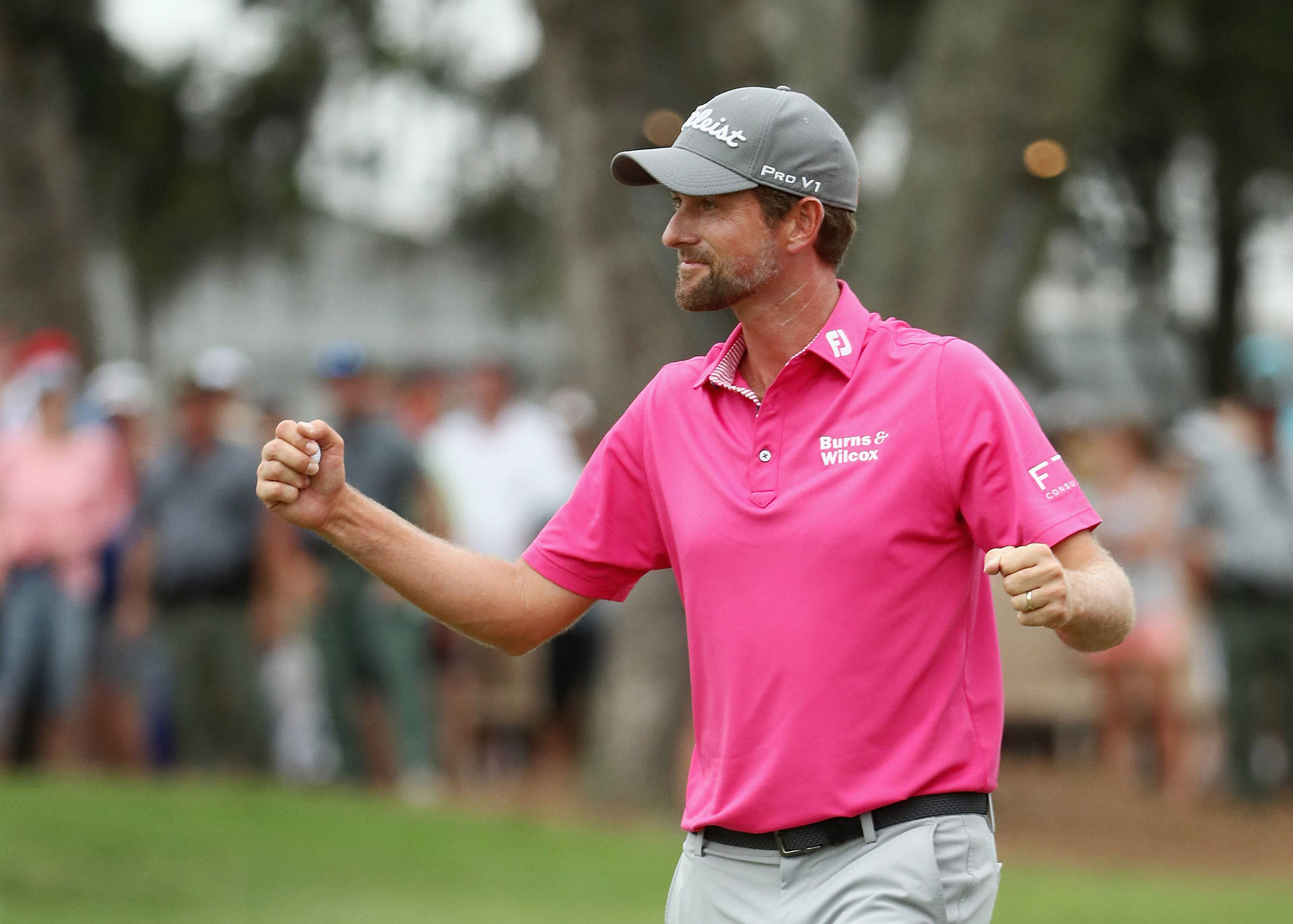 Webb Simpson Scoring An Ace Background