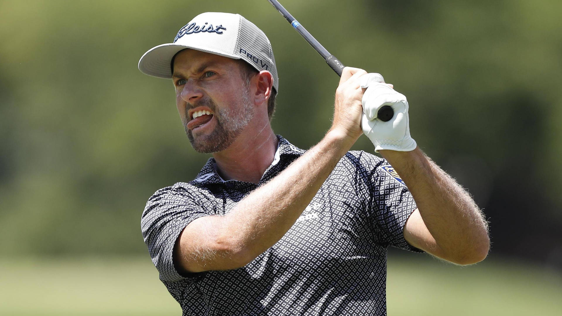 Webb Simpson Tongue Out