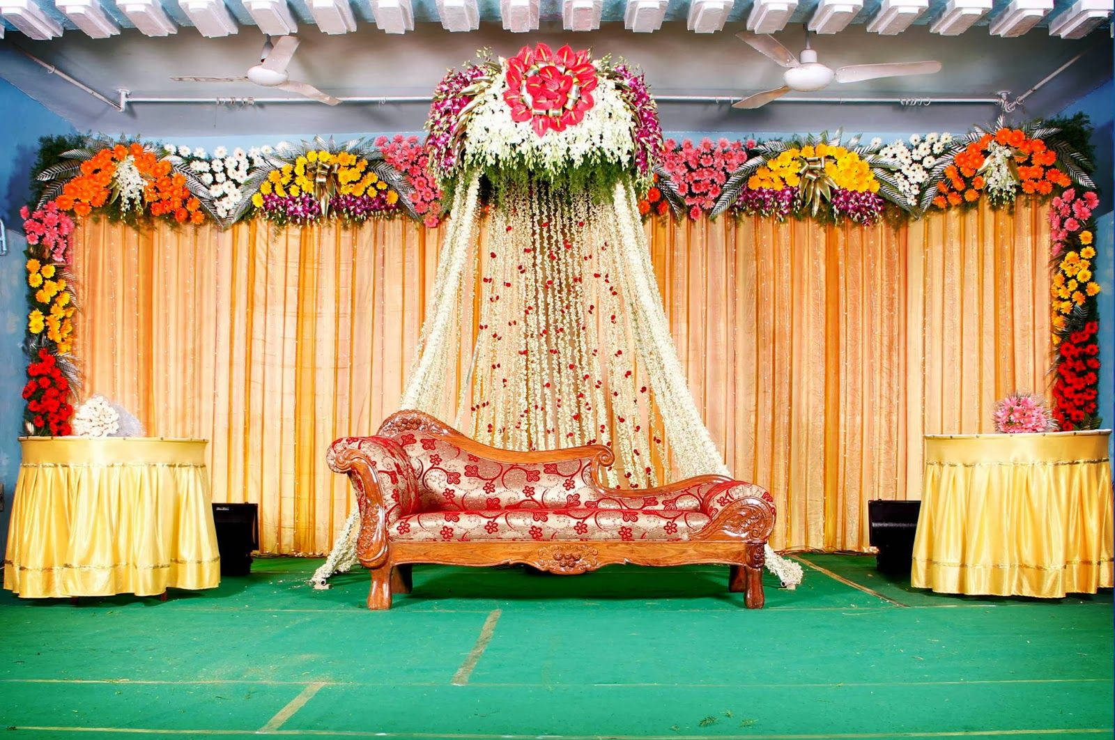 Wedding Album Floral Set-up Background