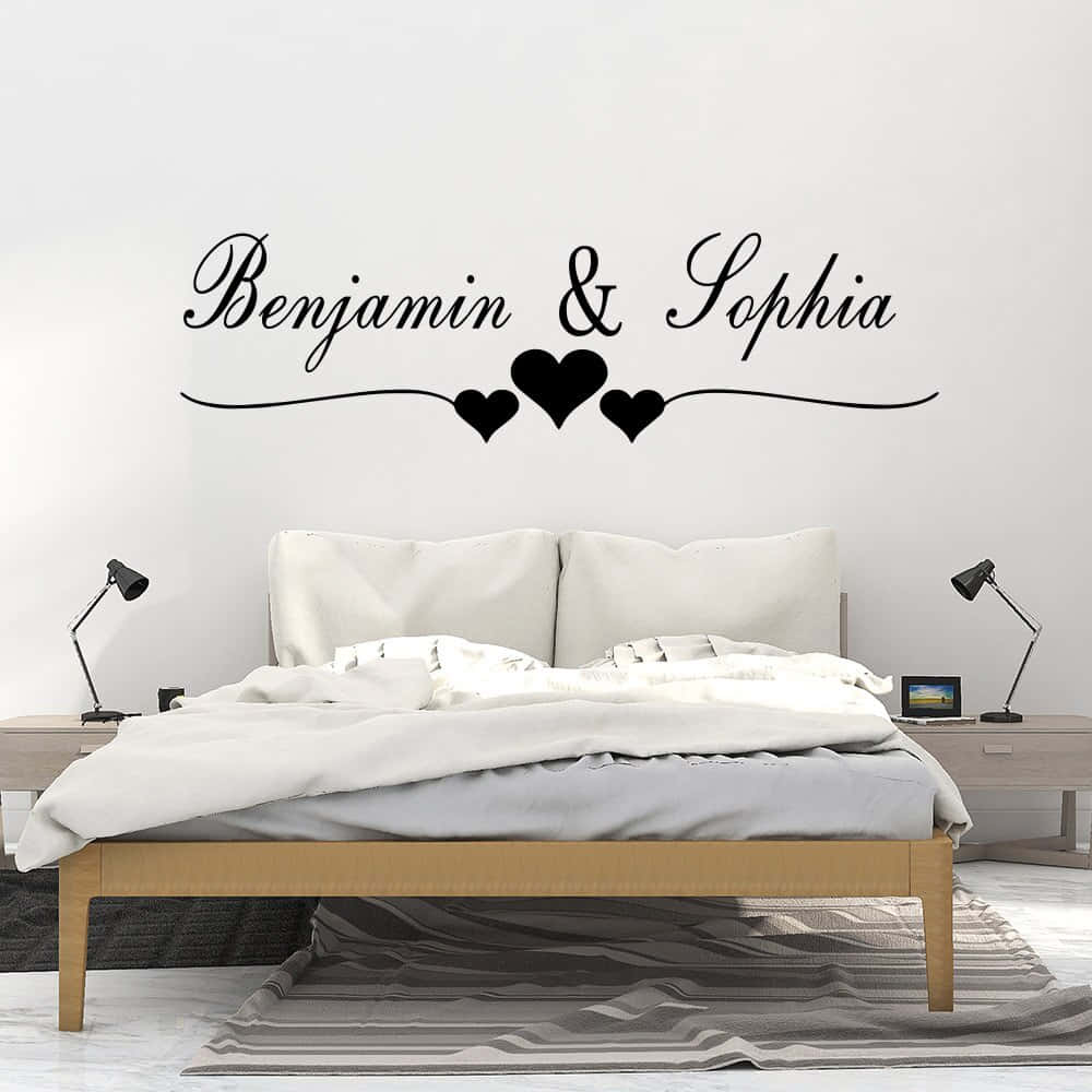 Wedding Bed Graphic Design Background