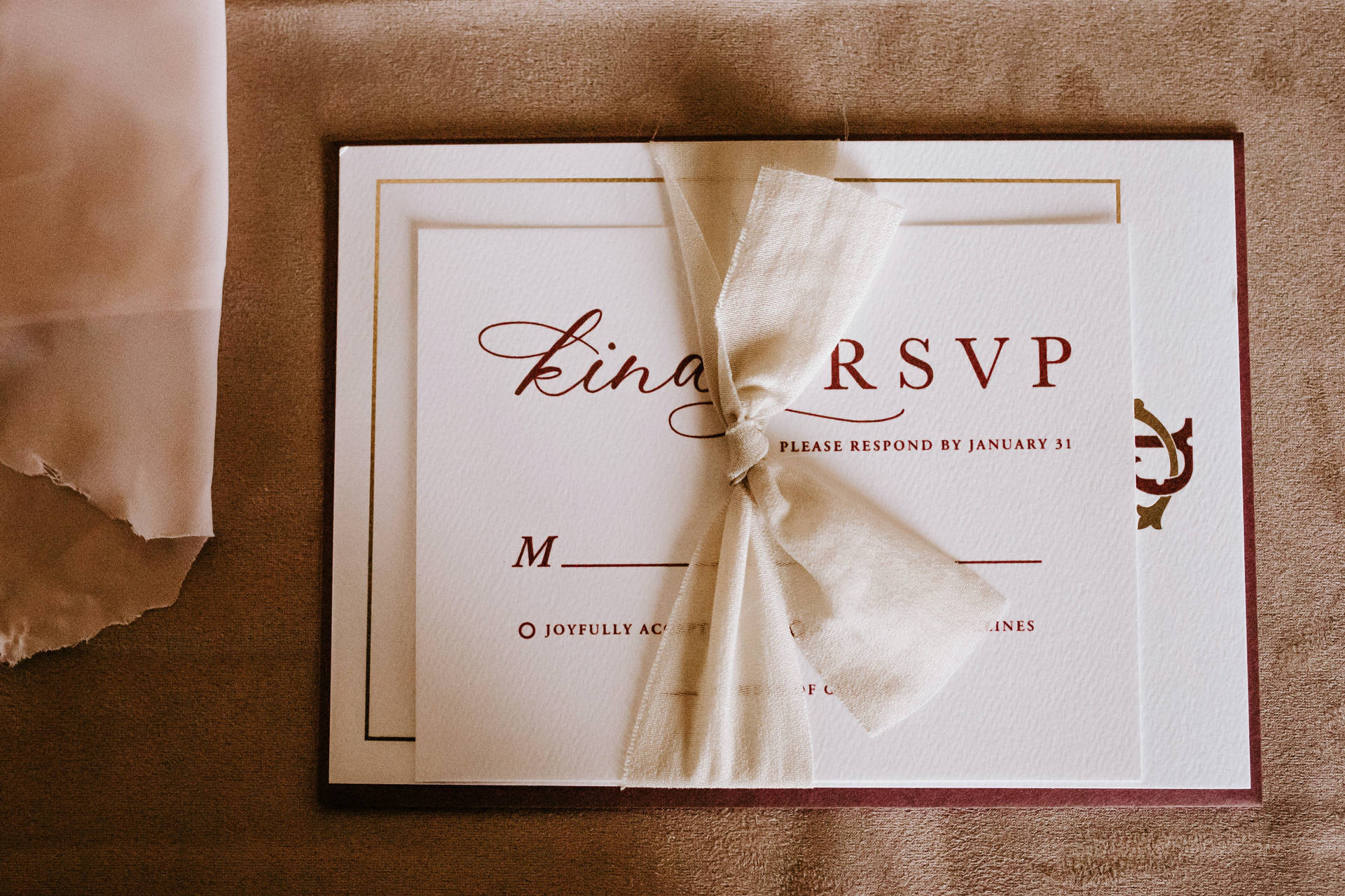 Wedding Card Rsvp Background