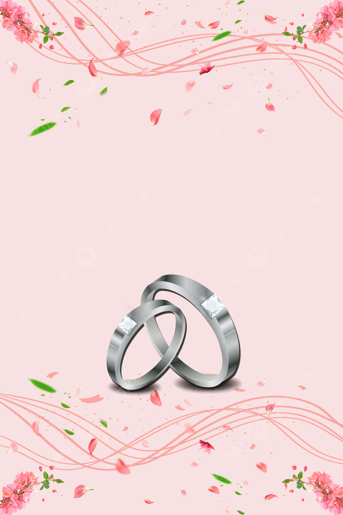 Wedding Ring Graphic Art Poster Background