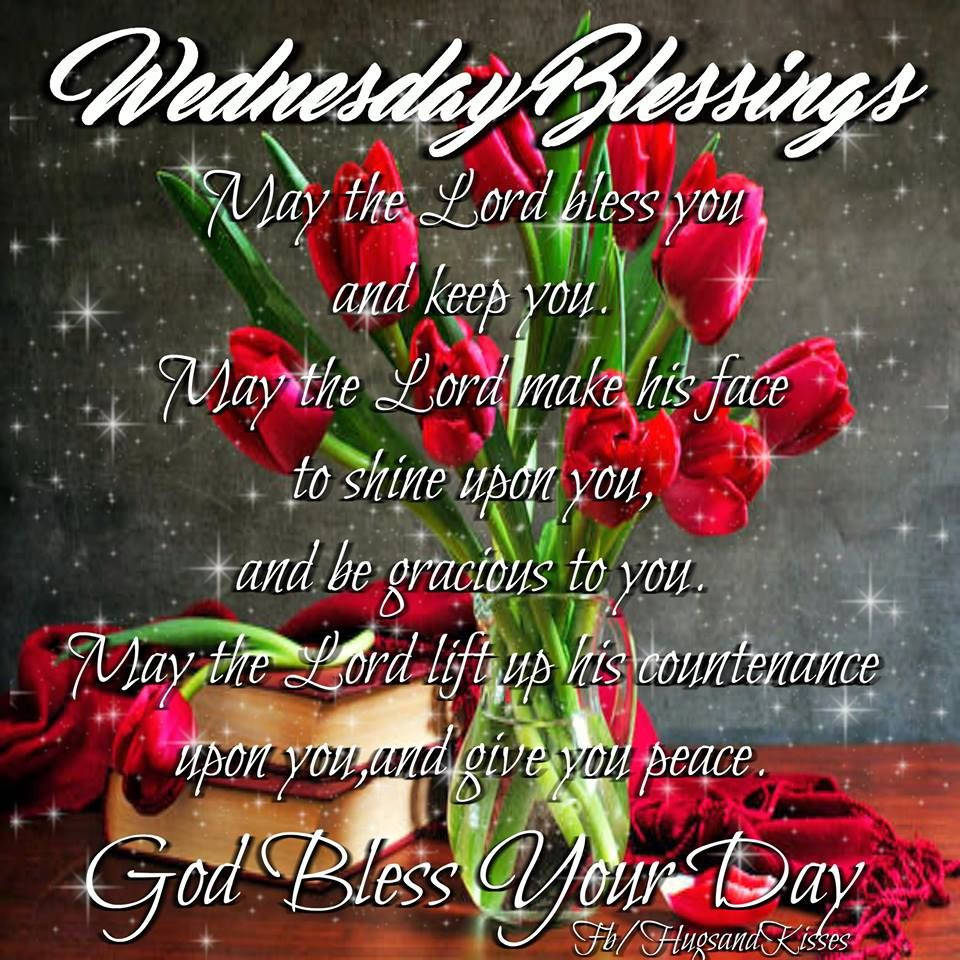 Wednesday Blessings Aesthetic Quote Flowers Background