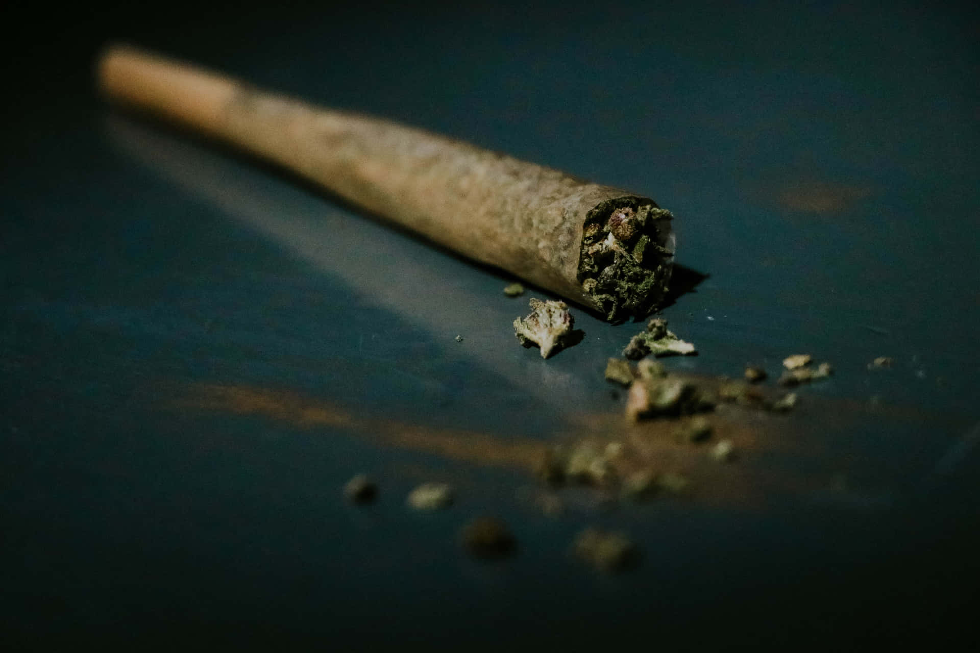 Weed Joint Close-up Background