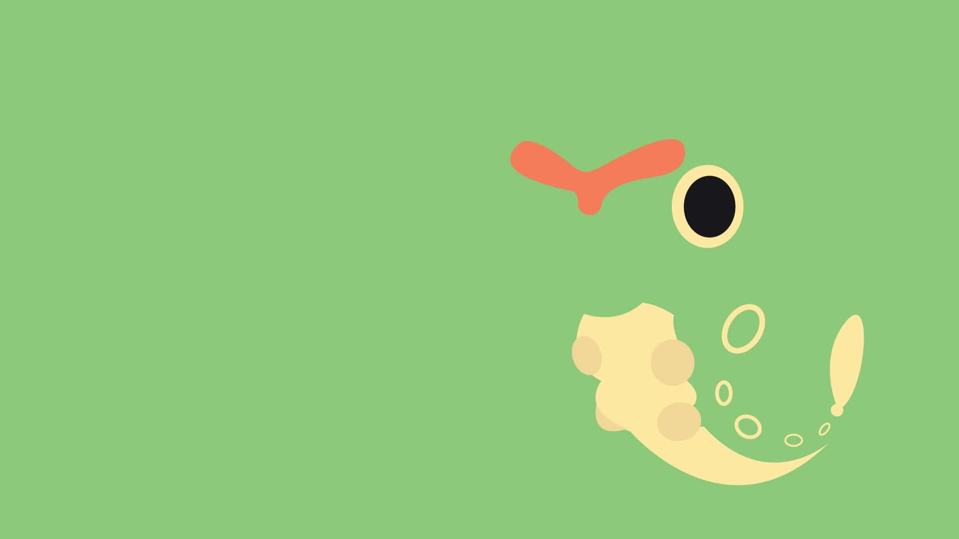 Weedle Minimalist Art Background