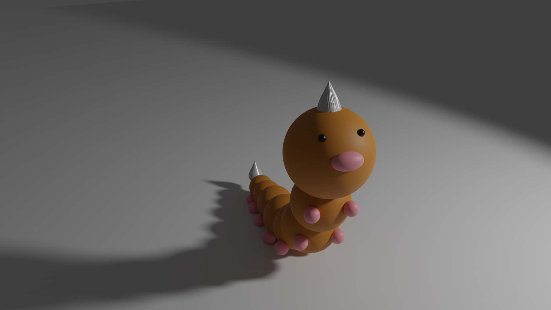 Weedle Pokemon3 D Render Background