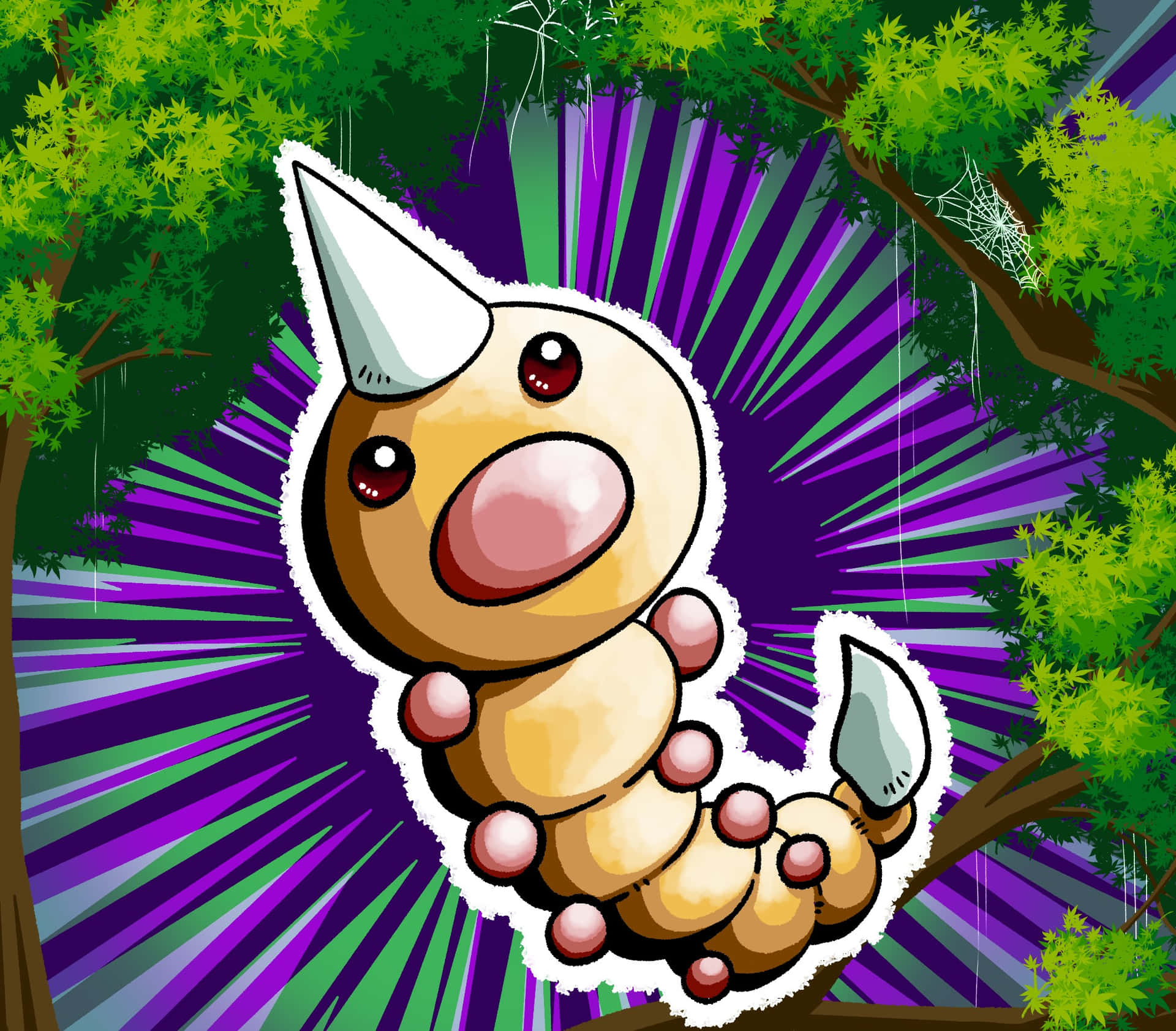 Weedle Pokemonin Nature